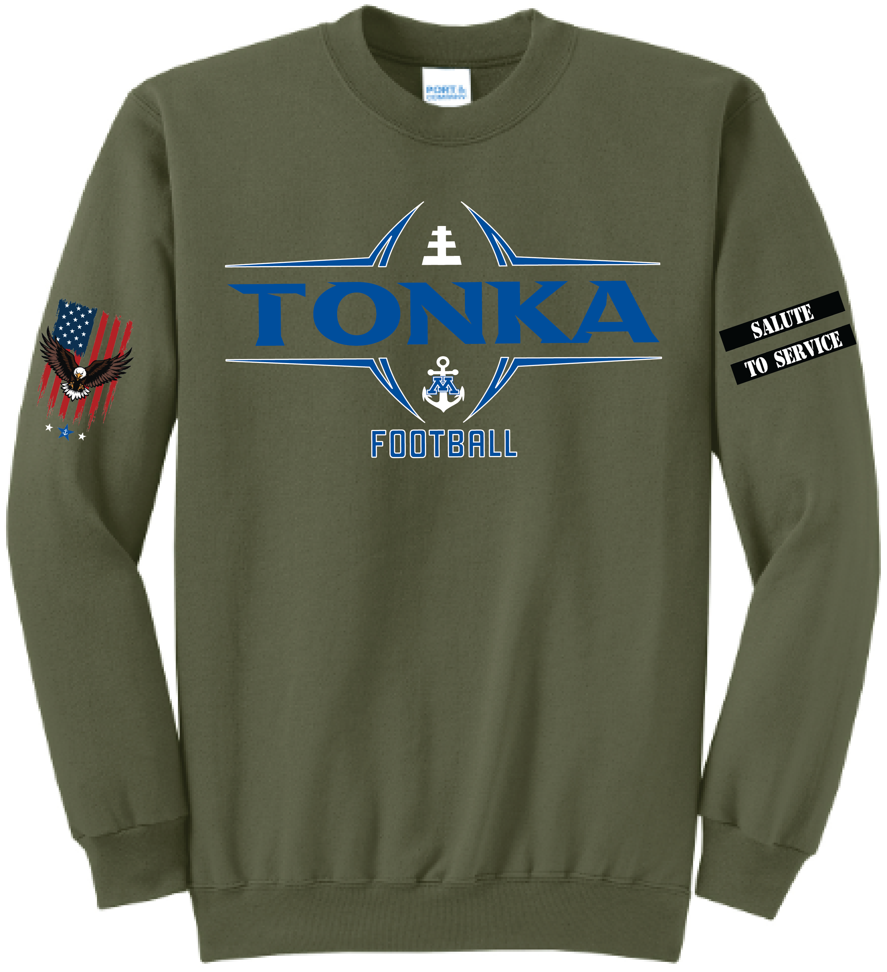 Unisex TFA Salute To Service Core Fleece Crewneck Sweatshirt