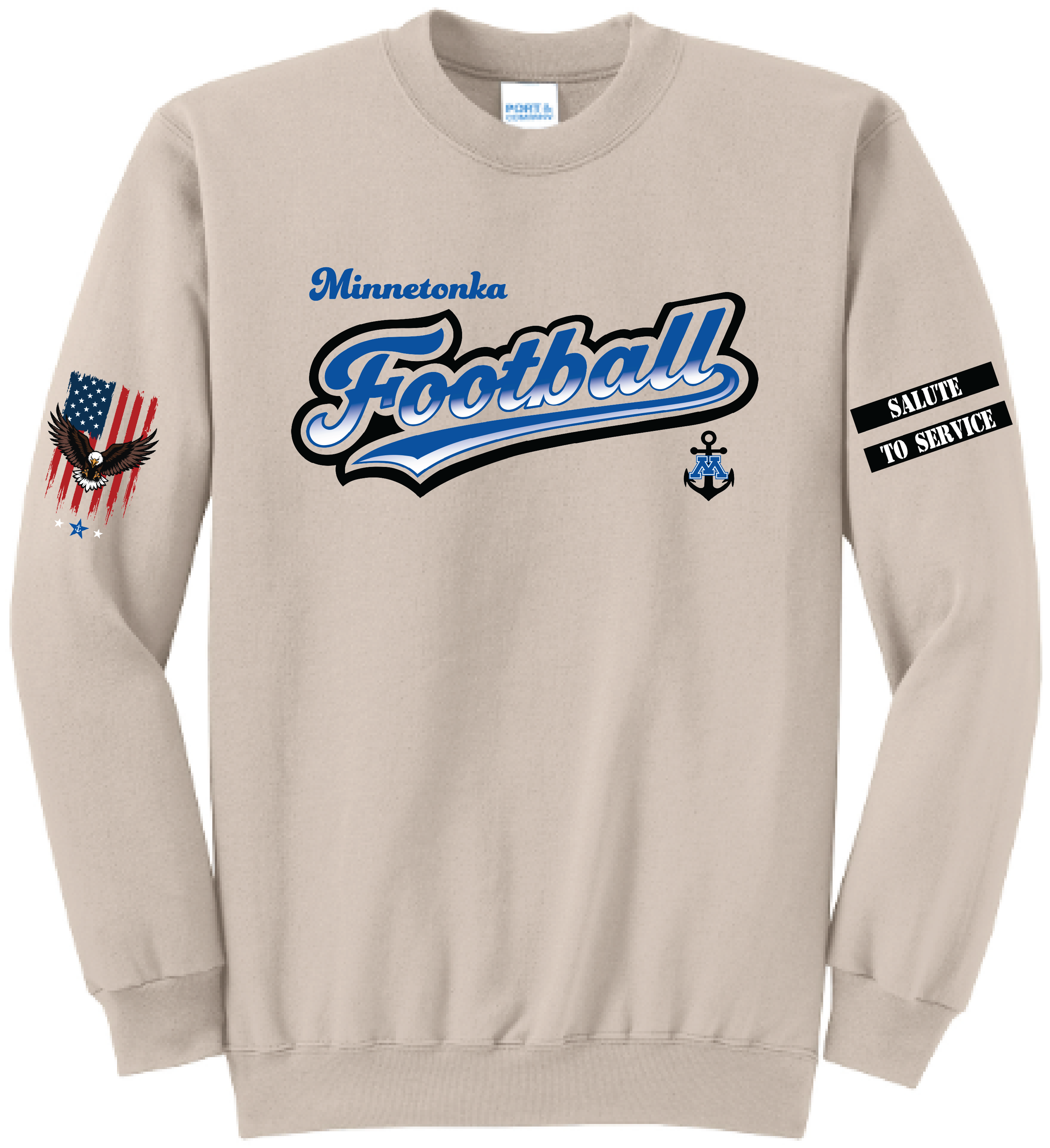 Unisex TFA Salute To Service Core Fleece Crewneck Sweatshirt