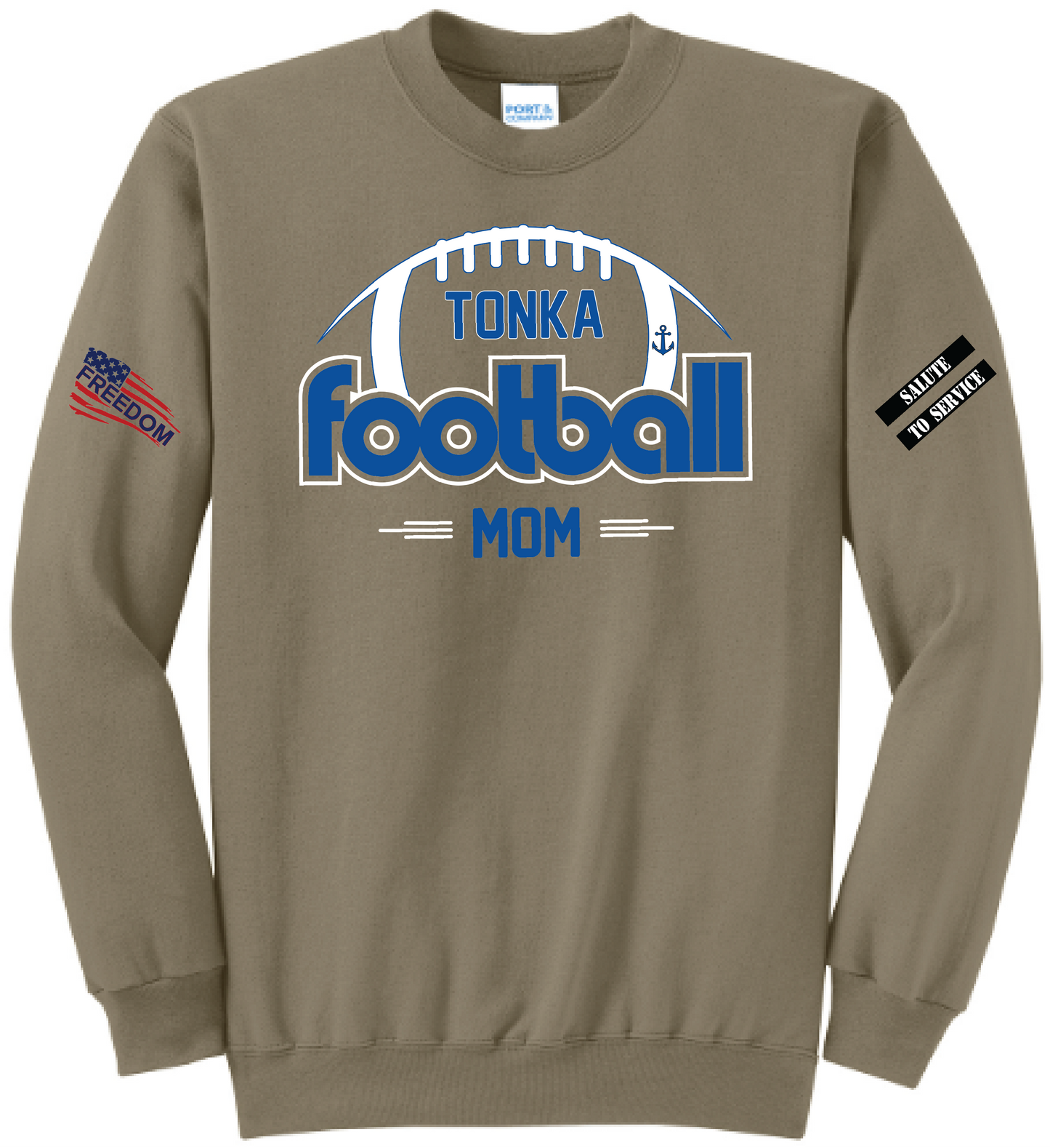 Salute to Service Women's Football Core Fleece Crewneck Sweatshirt