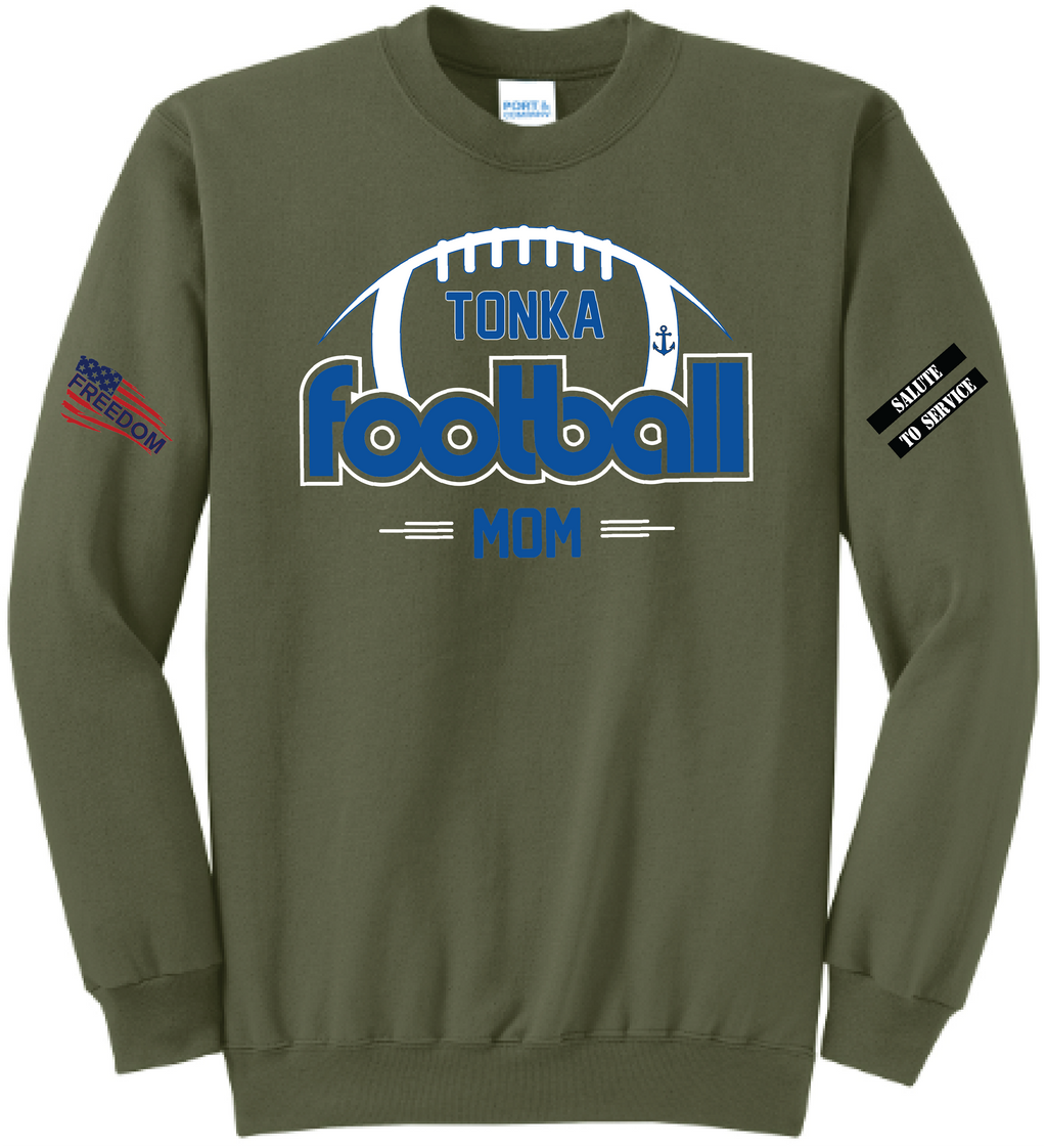 Salute to Service Women's Football Core Fleece Crewneck Sweatshirt