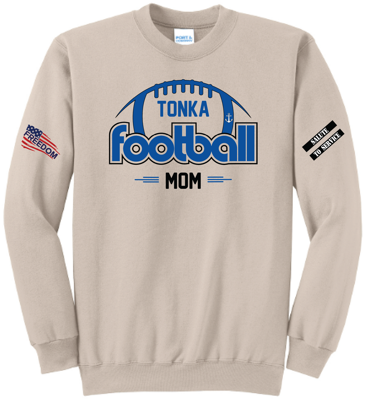 Salute to Service Women's Football Core Fleece Crewneck Sweatshirt