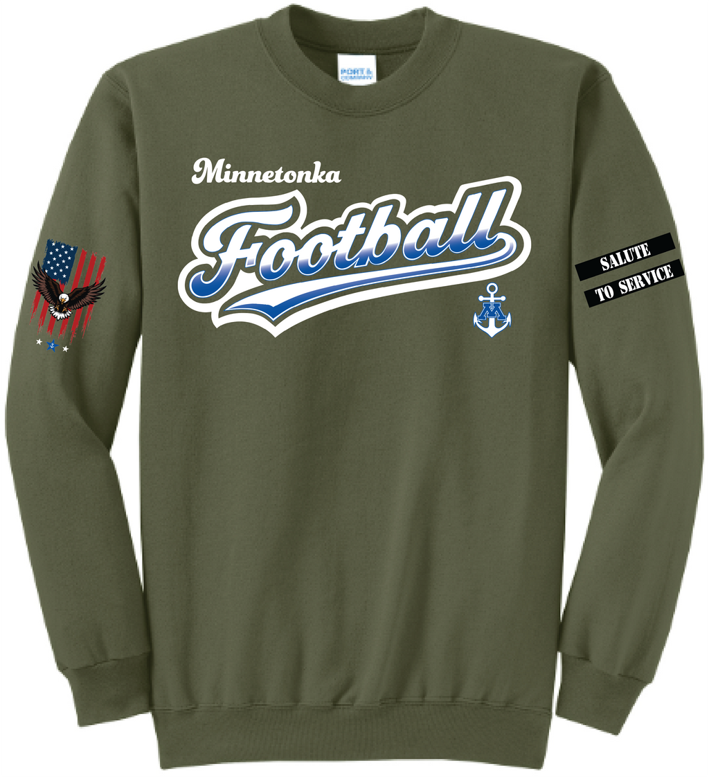 Unisex TFA Salute To Service Core Fleece Crewneck Sweatshirt