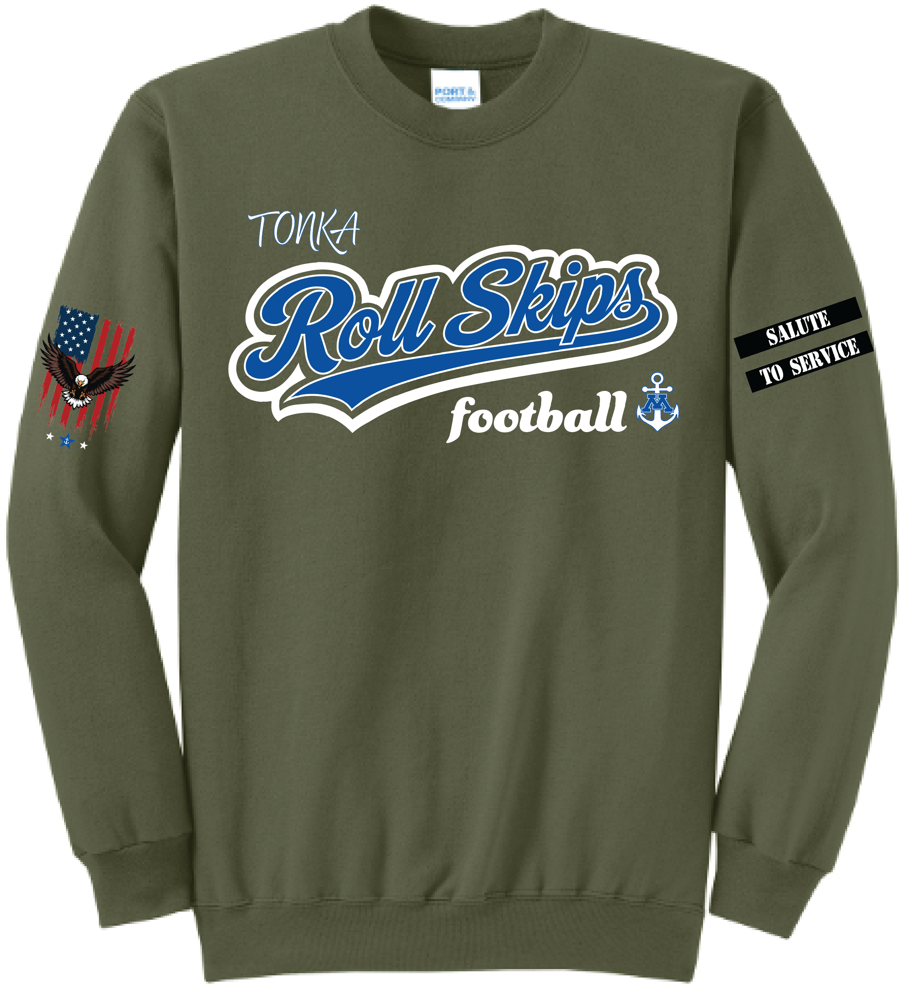 Unisex TFA Salute To Service Core Fleece Crewneck Sweatshirt