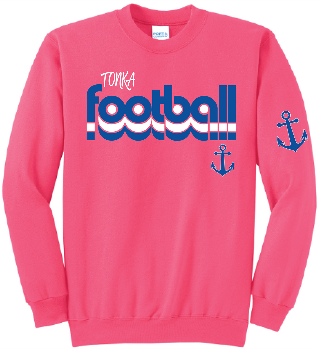 Show Your Pink Women's Football Core Fleece Crewneck Sweatshirt