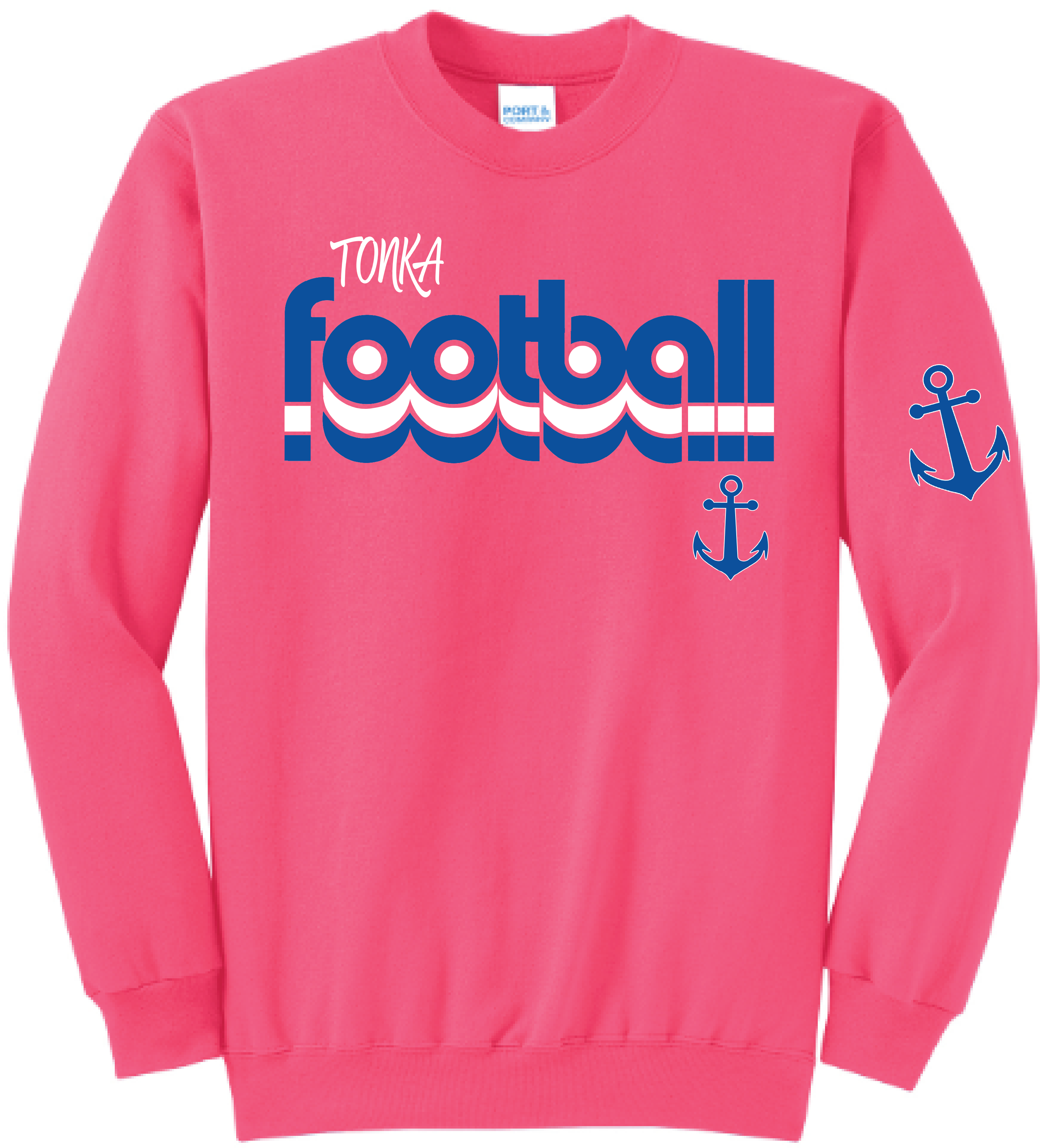 Show Your Pink Women's Football Core Fleece Crewneck Sweatshirt