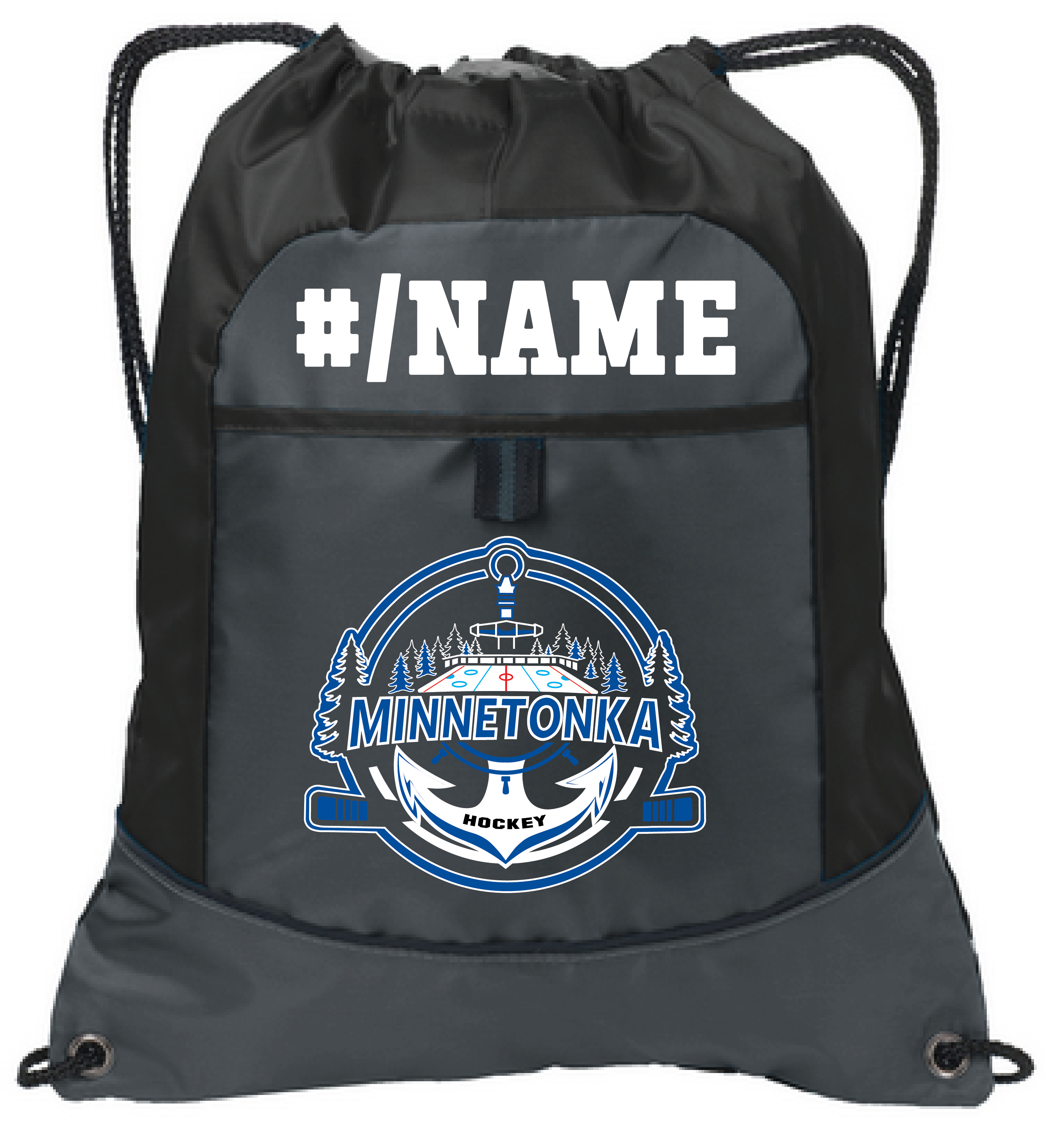 Hockey Pocket Cinch Bag