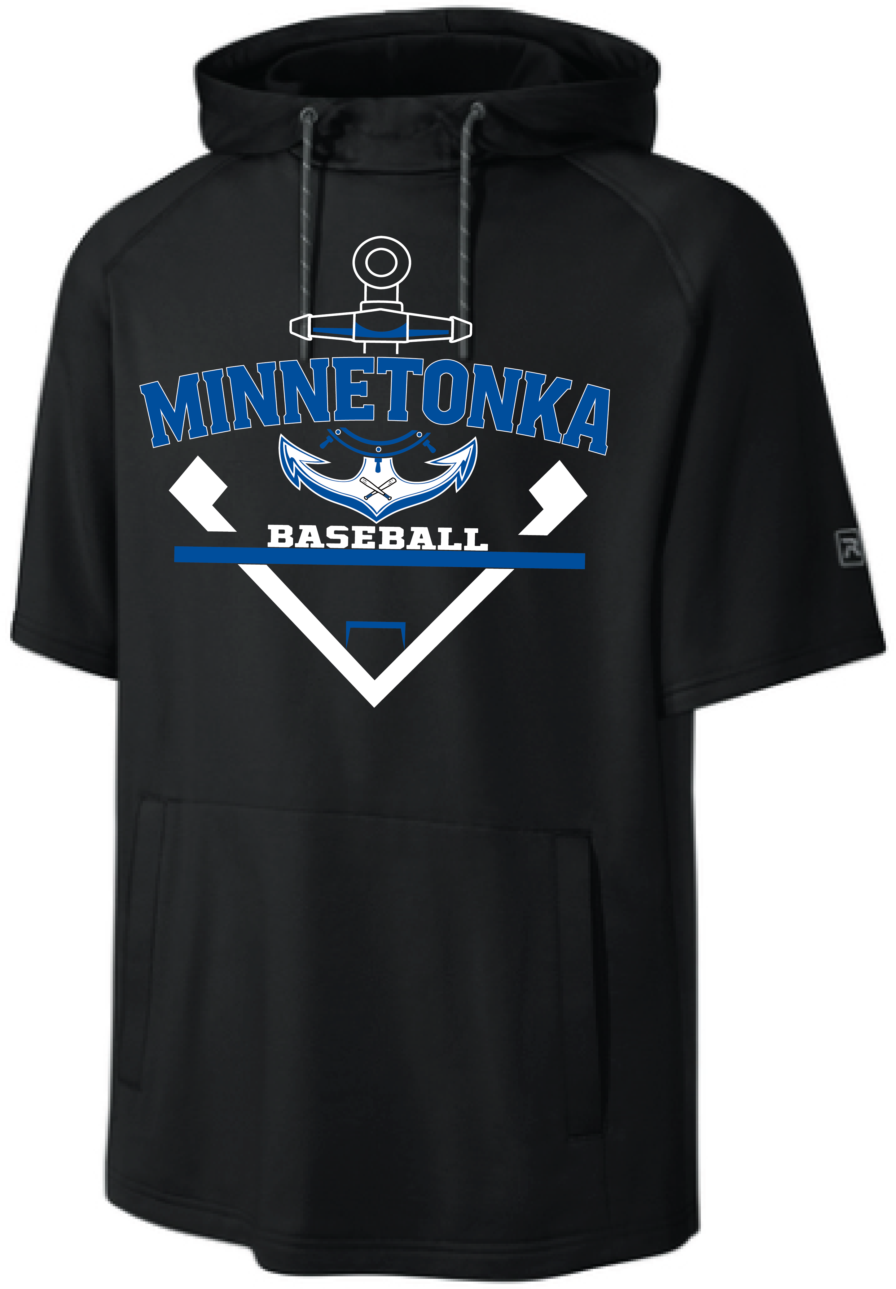 Baseball Men's Richardson Performance Fleece Short Sleeve Hoodie