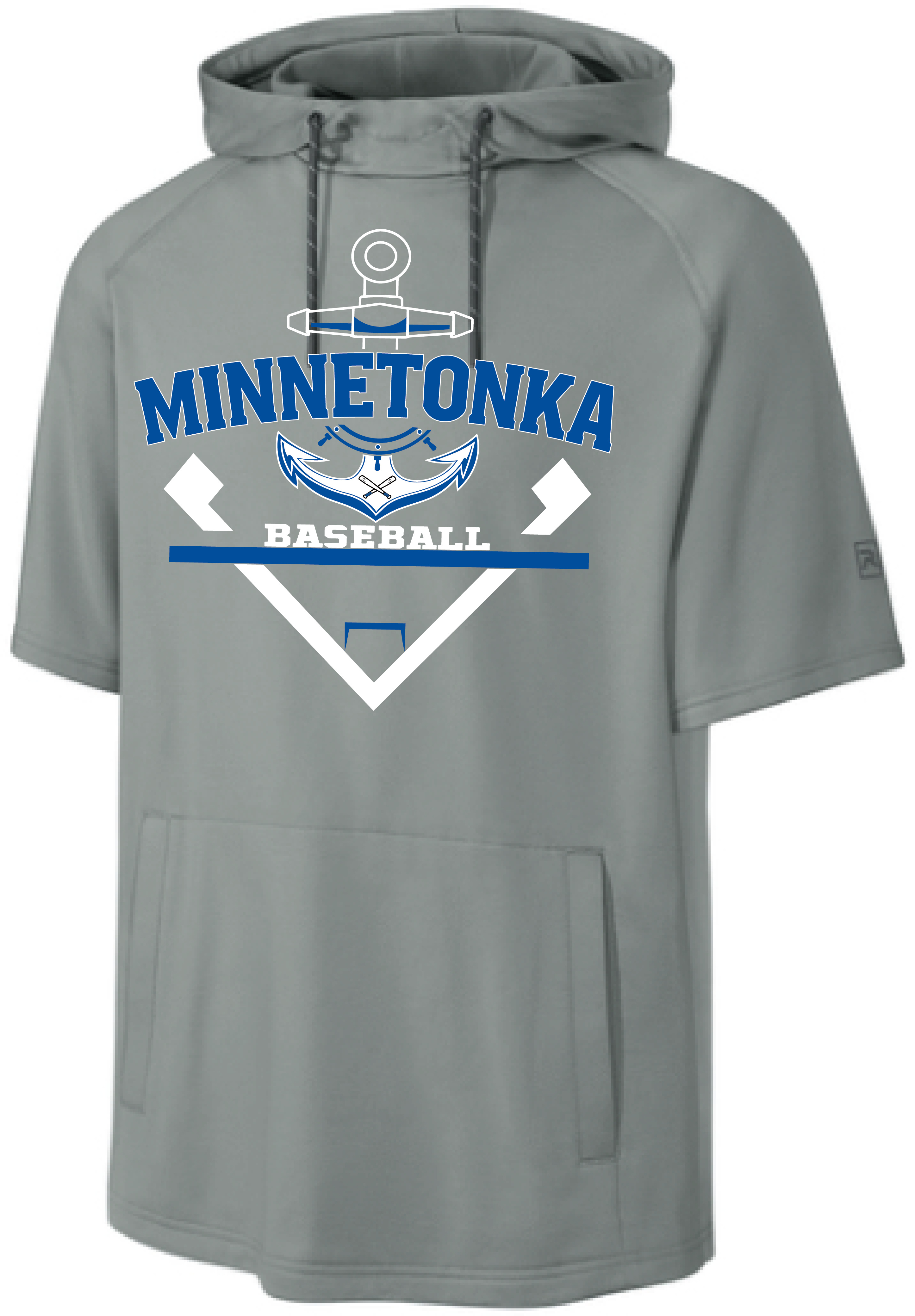 Baseball Men's Richardson Performance Fleece Short Sleeve Hoodie