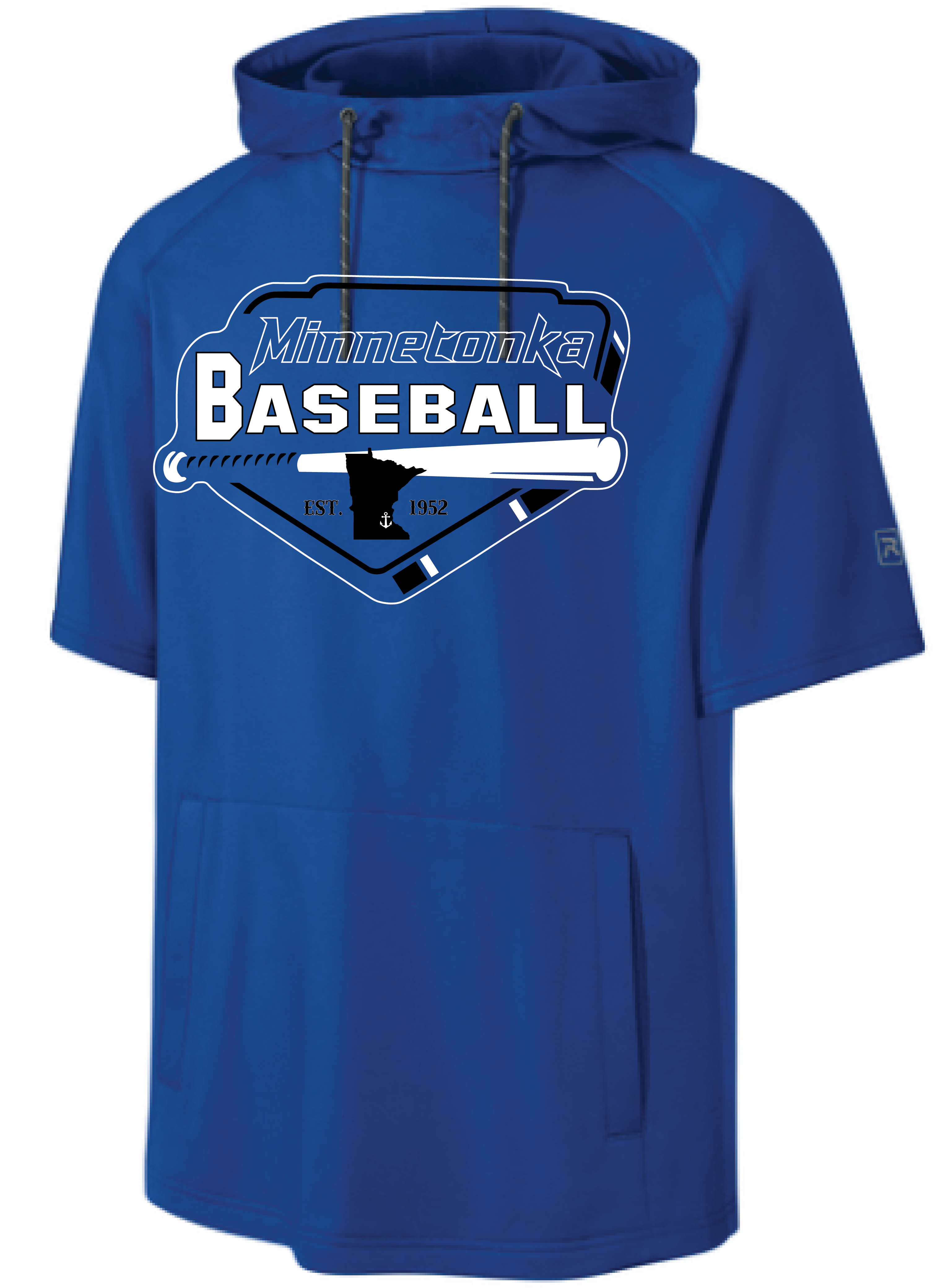 Baseball Men's Richardson Performance Fleece Short Sleeve Hoodie