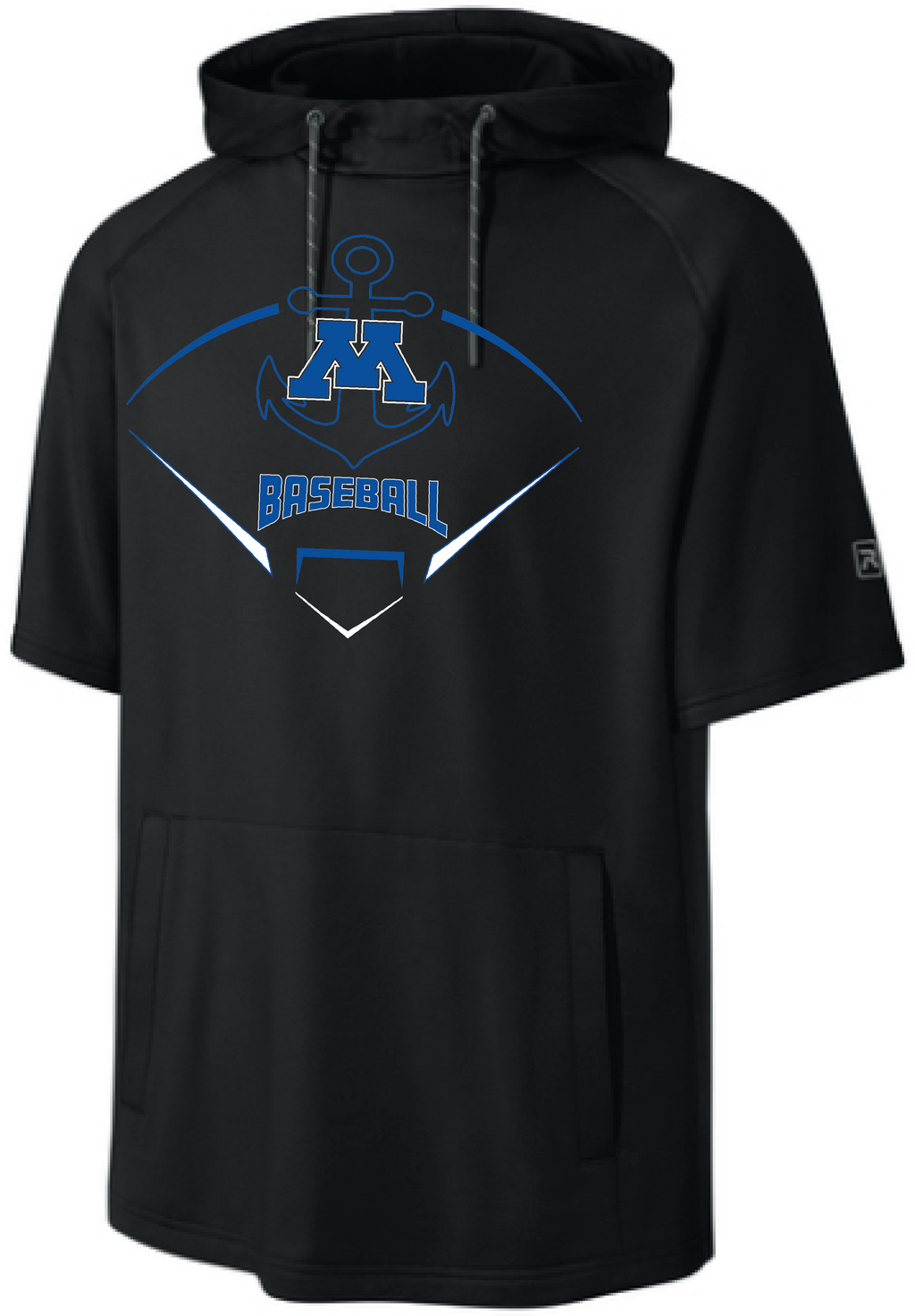 Baseball Men's Richardson Performance Fleece Short Sleeve Hoodie