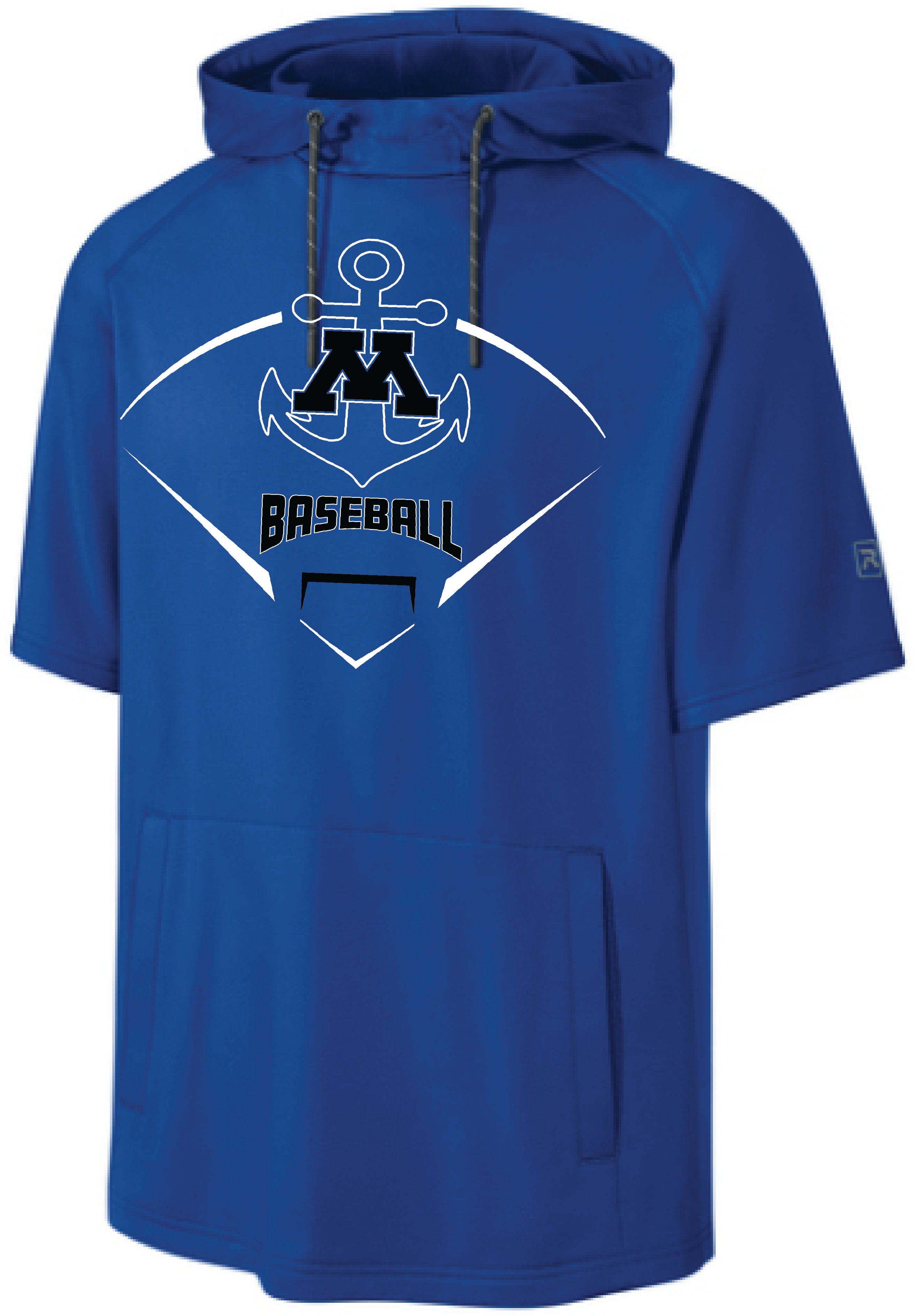 Baseball Men's Richardson Performance Fleece Short Sleeve Hoodie