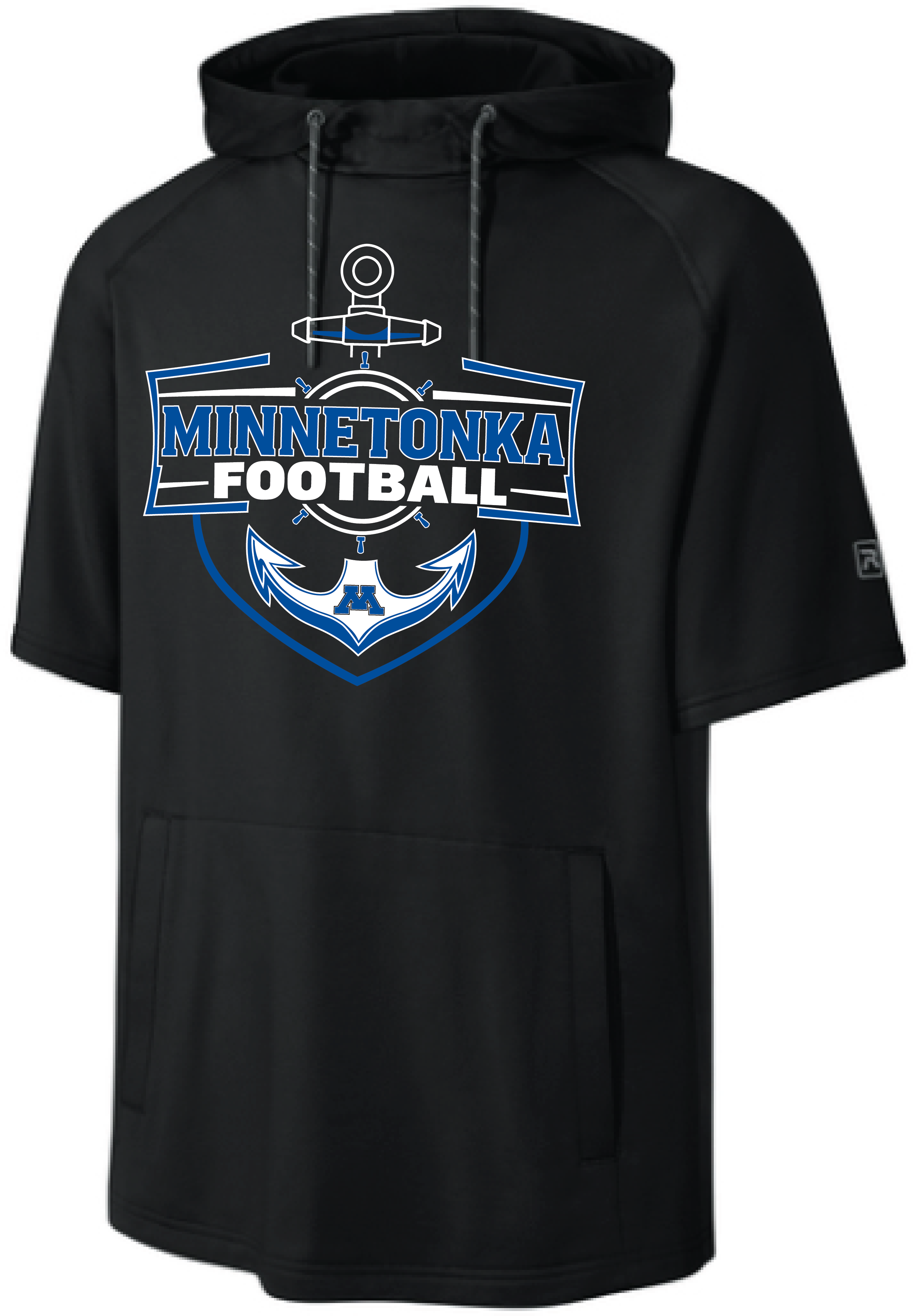 Football Men's Richardson Fleece Short Sleeve Hoodie
