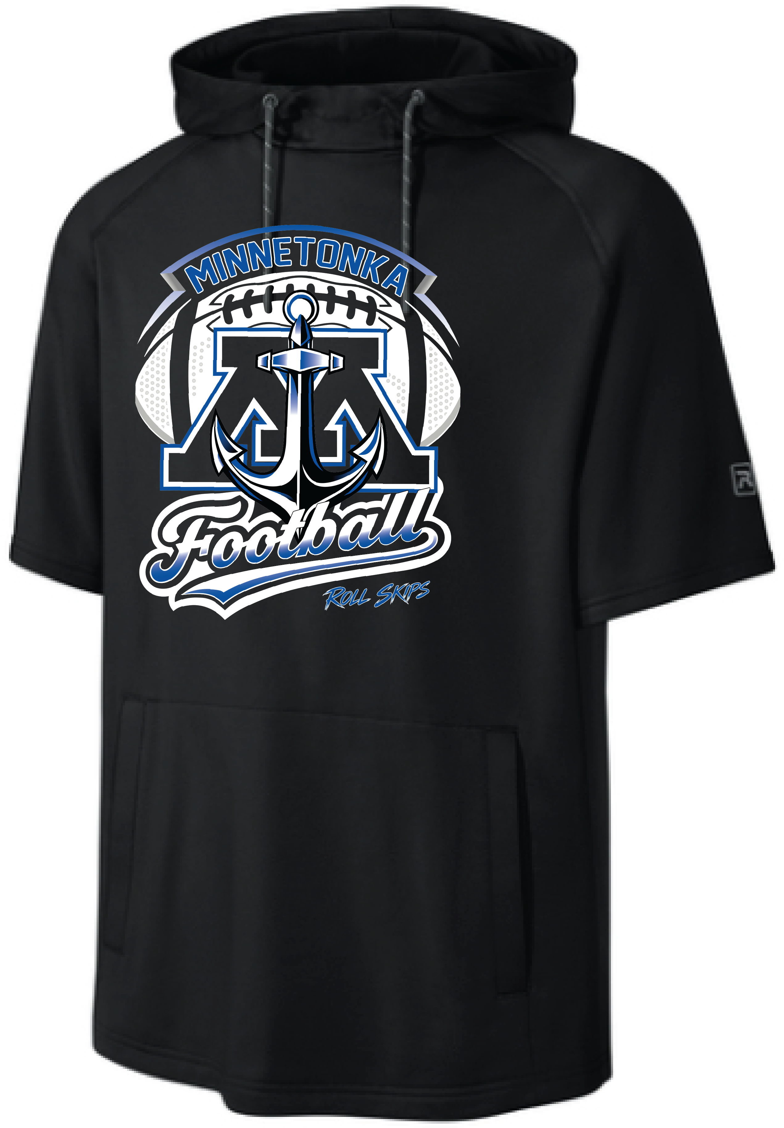 Football Men's Richardson Fleece Short Sleeve Hoodie