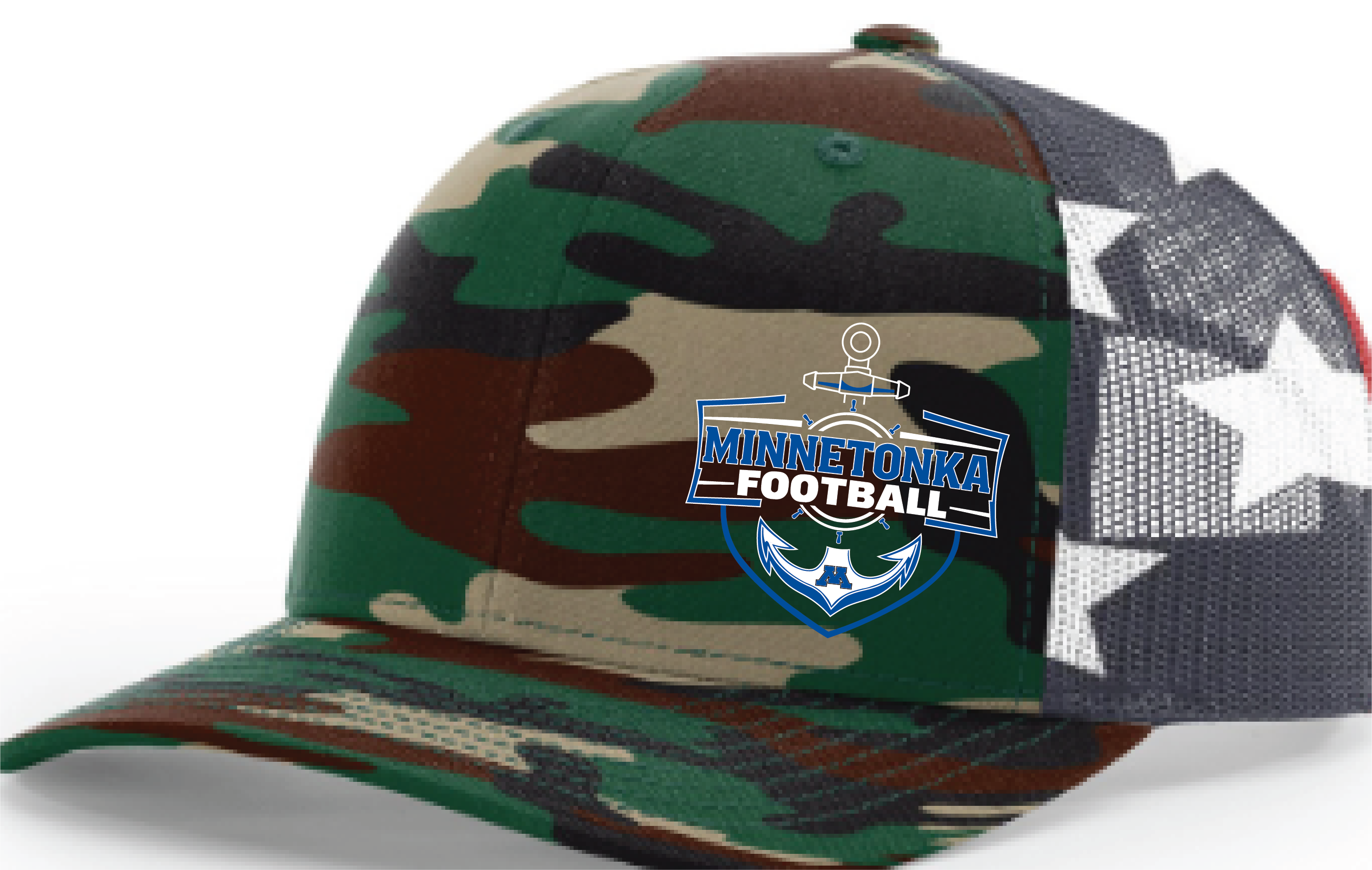 TFA Salute To Service 112 Richardson Printed Mesh Trucker Snapback Hat