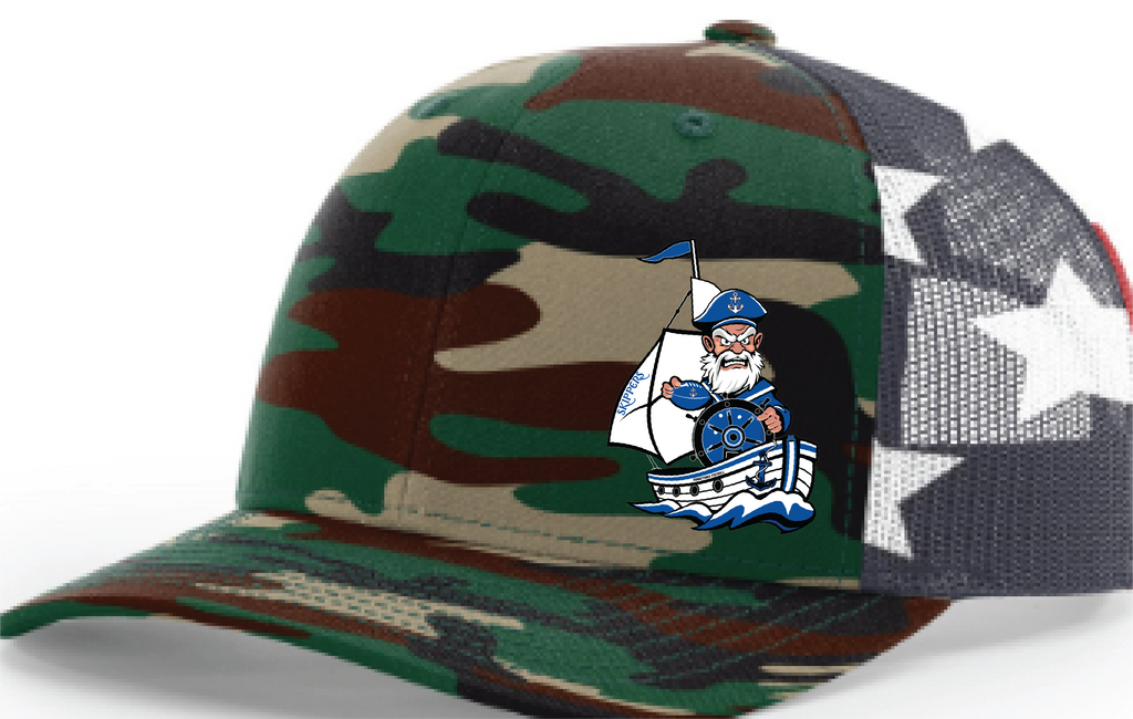 TFA Salute To Service 112 Richardson Printed Mesh Trucker Snapback Hat