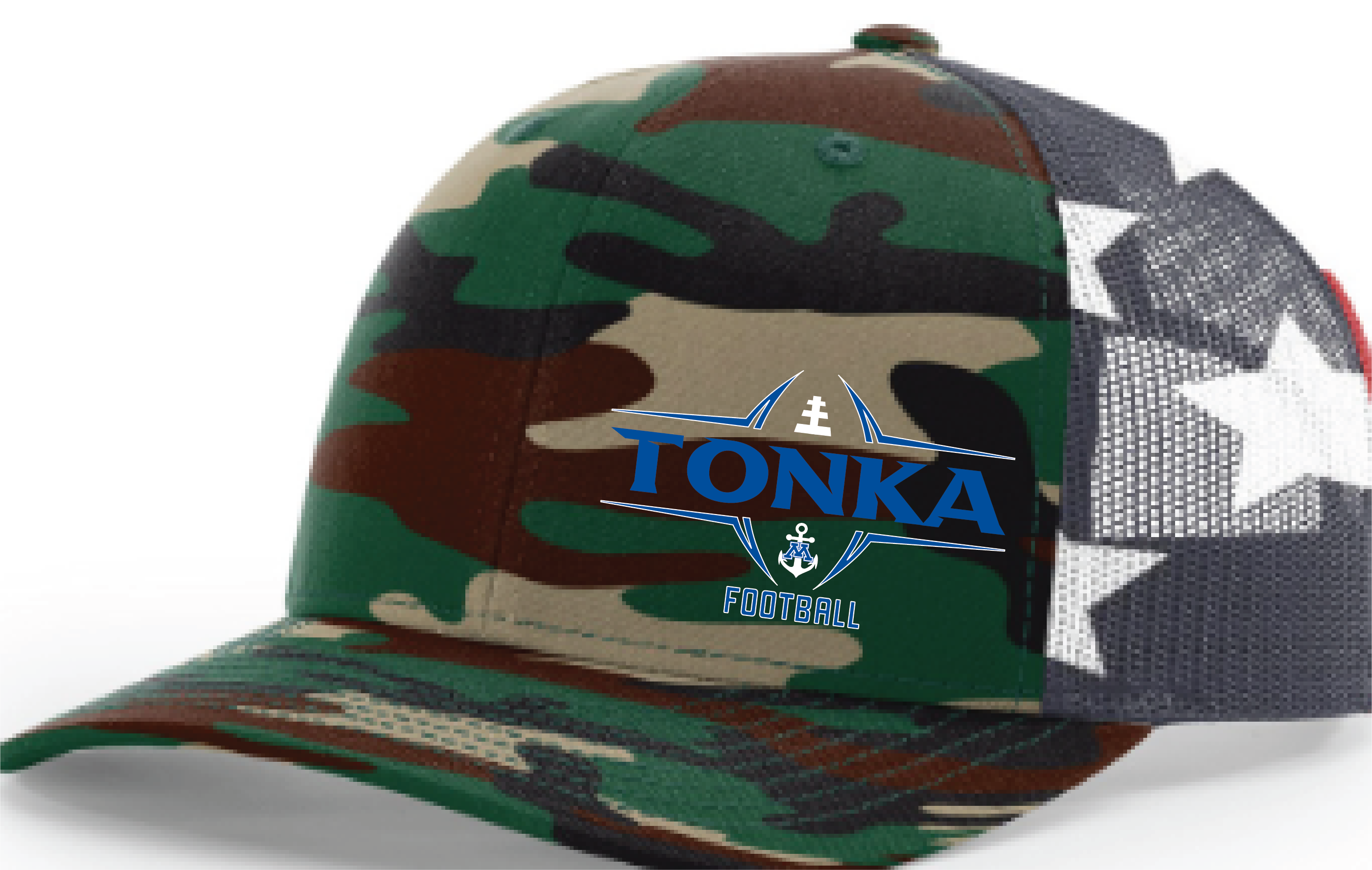 TFA Salute To Service 112 Richardson Printed Mesh Trucker Snapback Hat