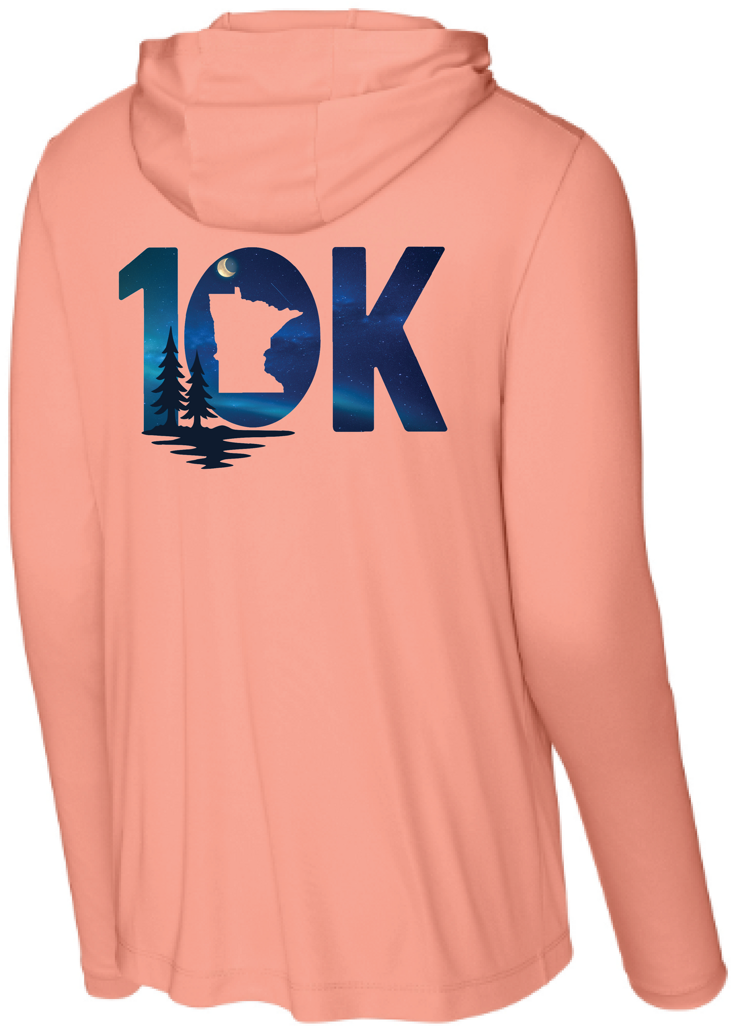 Minnesota 10K Men's UPF Performance Pullover Hooded Tee