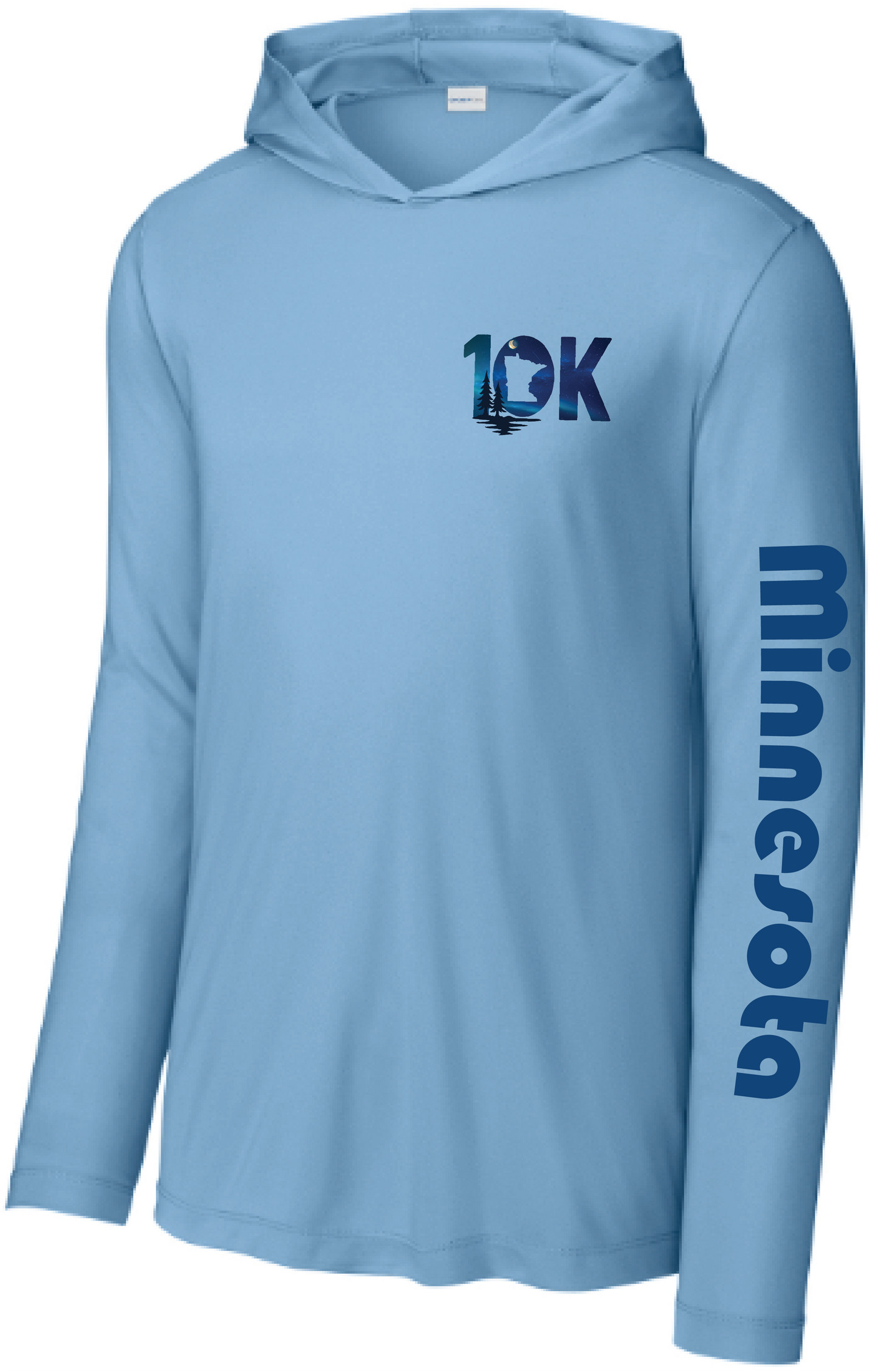 Minnesota 10K Men's UPF Performance Pullover Hooded Tee