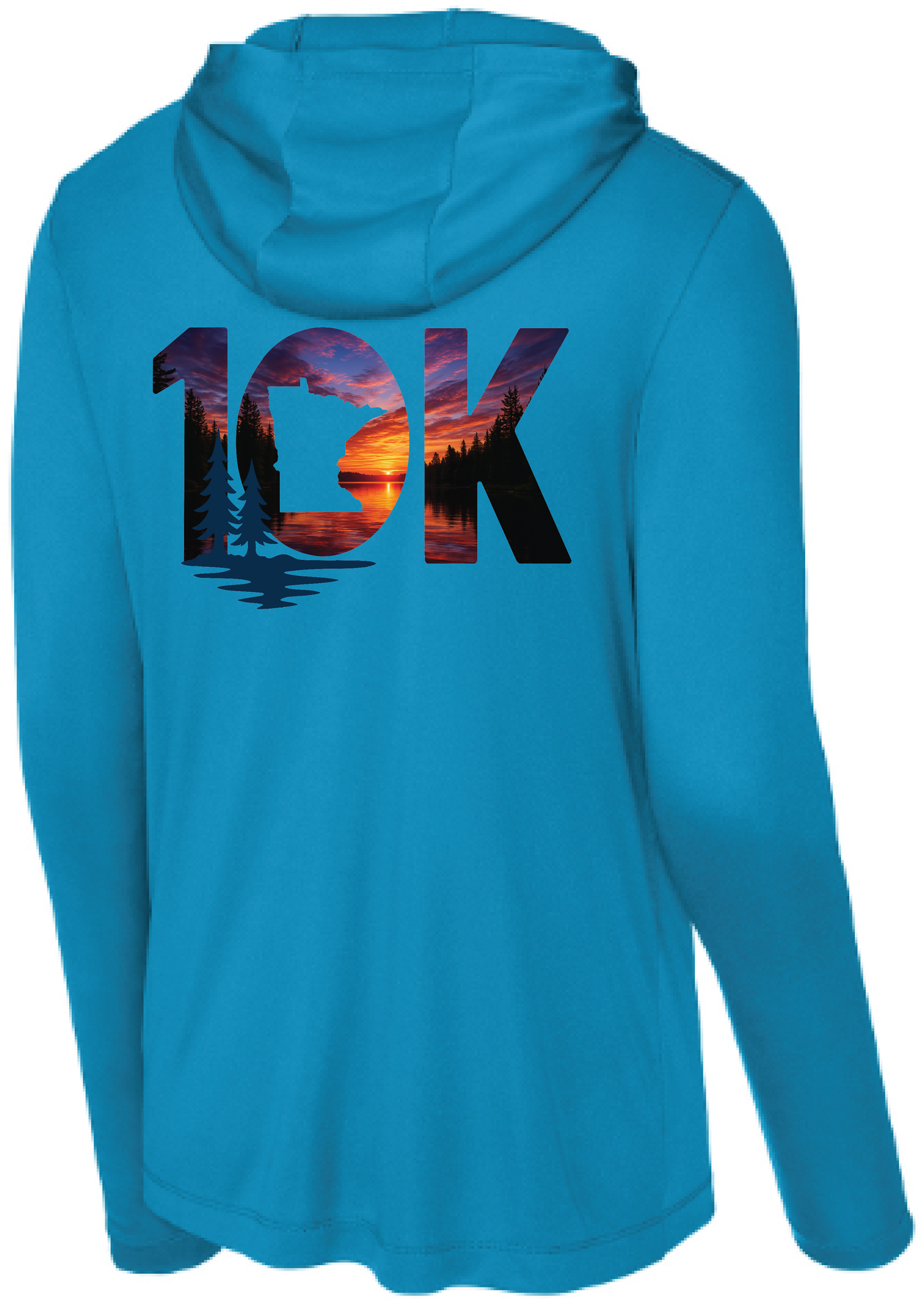 Minnesota 10K Men's UPF Performance Pullover Hooded Tee