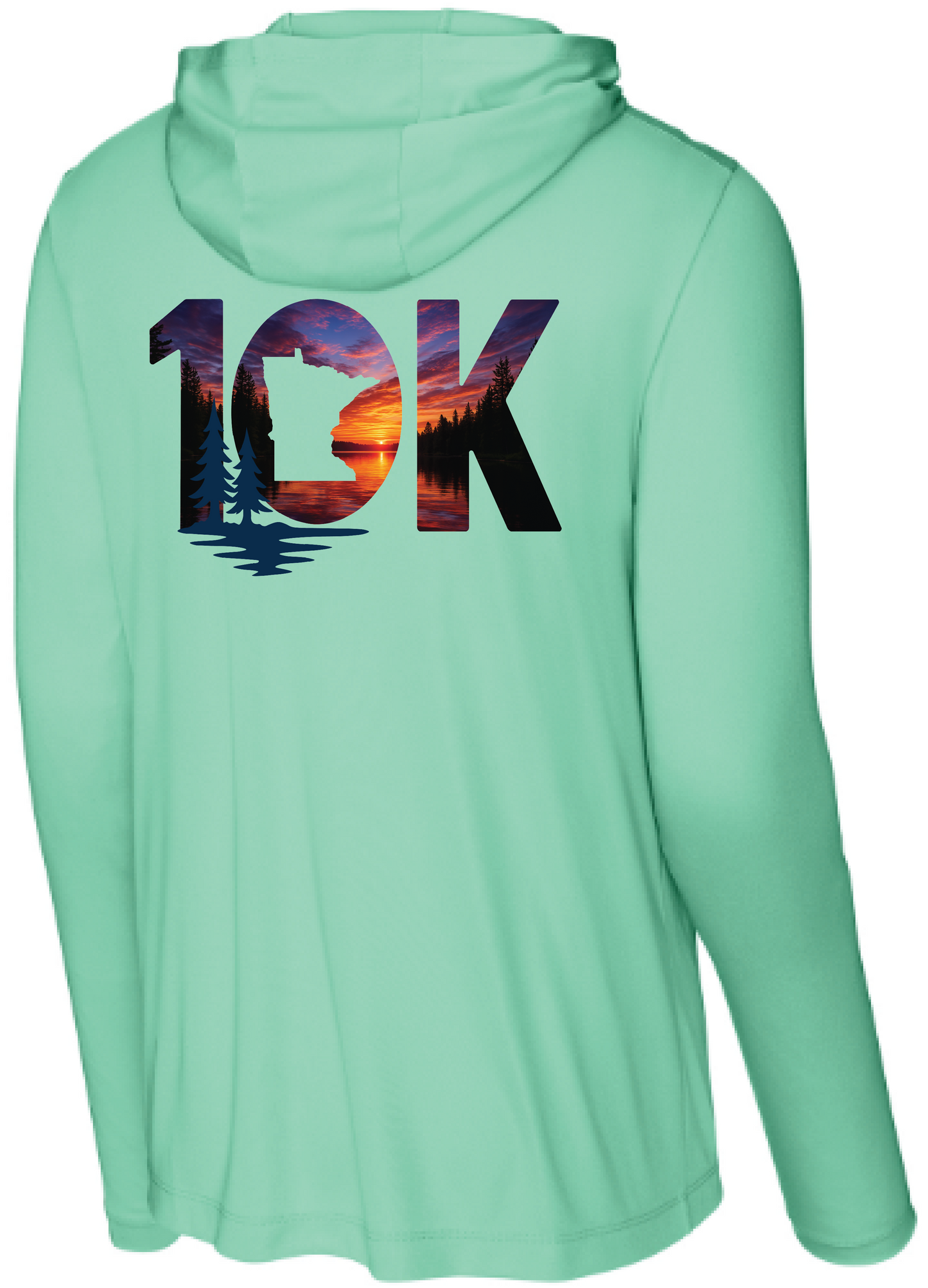 Minnesota 10K Men's UPF Performance Pullover Hooded Tee