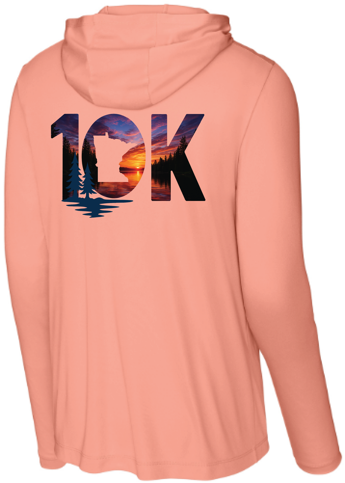 Minnesota 10K Men's UPF Performance Pullover Hooded Tee