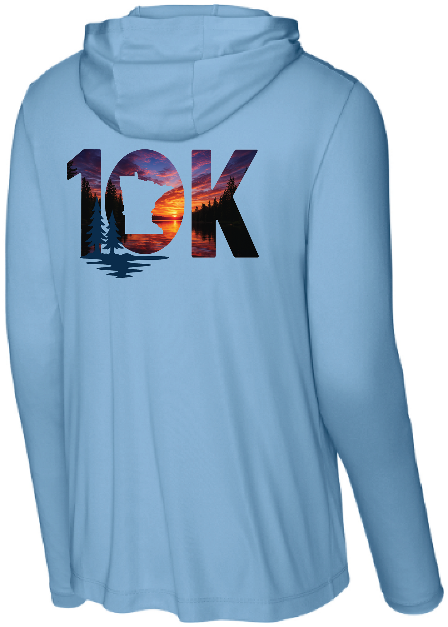Minnesota 10K Men's UPF Performance Pullover Hooded Tee