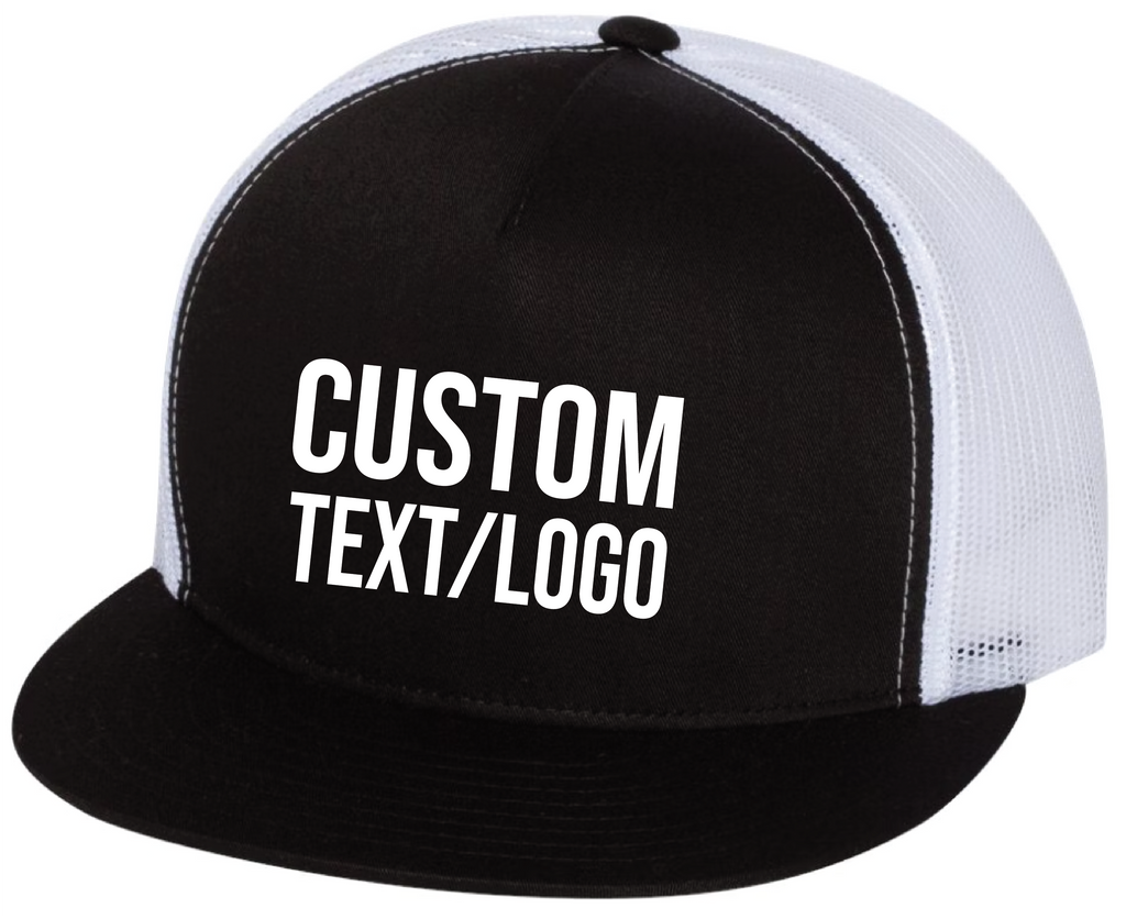 Custom Yupoong Classics 5-Panel Flatbill Trucker Hat