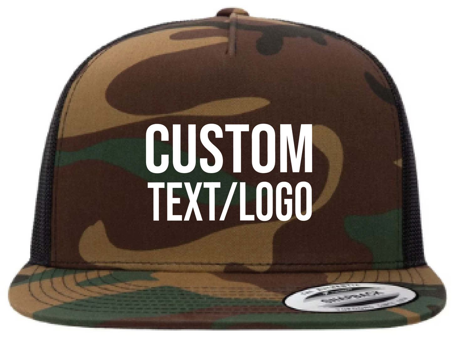 Custom Yupoong Classics 5-Panel Flatbill Trucker Hat