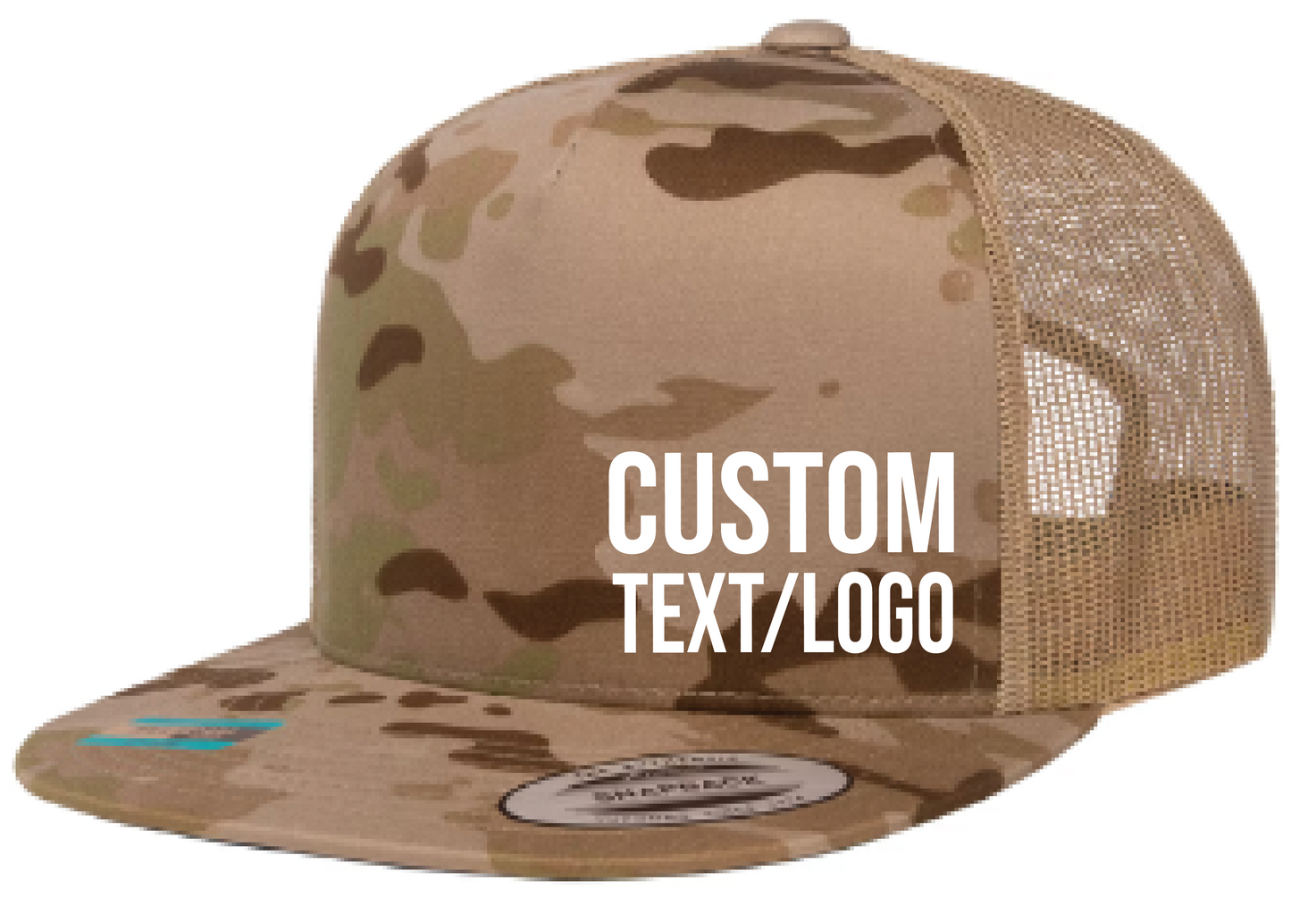 Custom Yupoong Classics 5-Panel Flatbill Trucker Hat