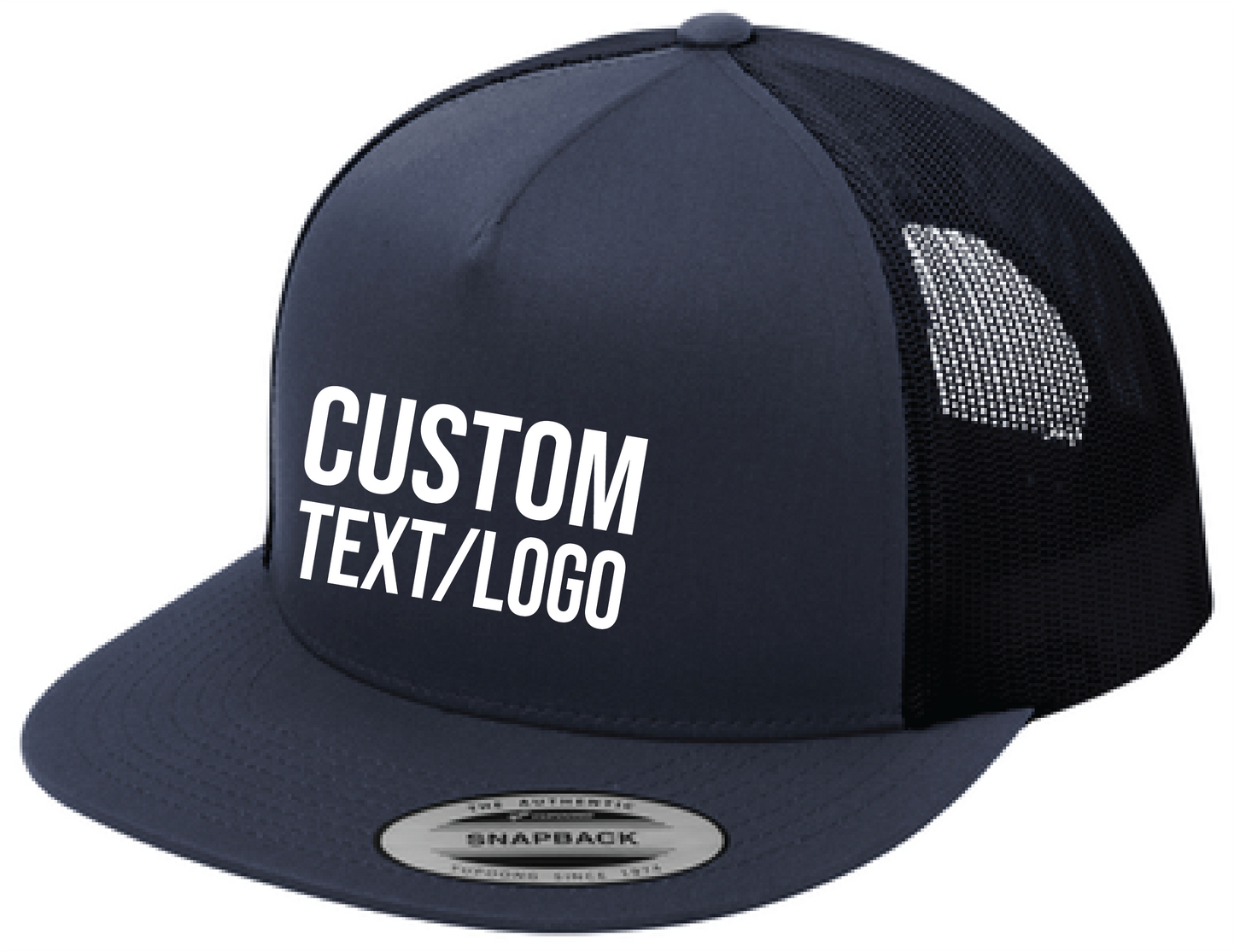 Custom Yupoong Classics 5-Panel Flatbill Trucker Hat