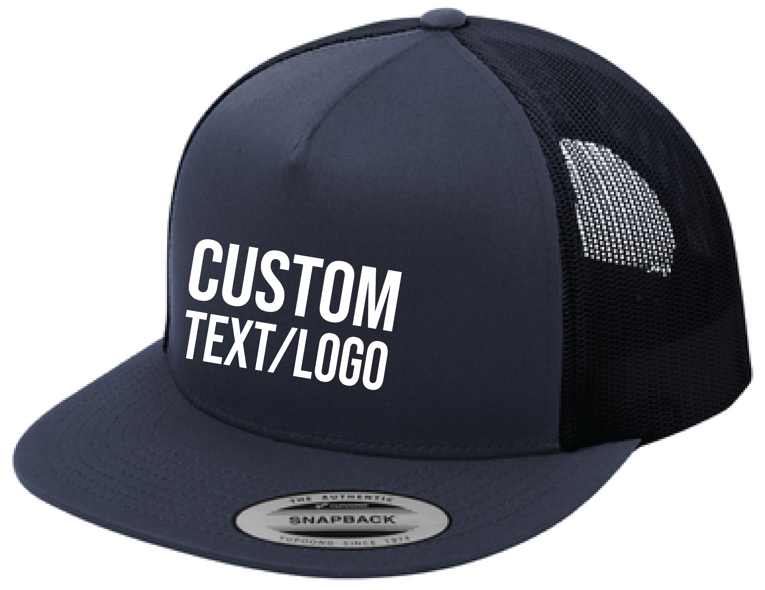 Custom Yupoong Classics 5-Panel Flatbill Trucker Hat