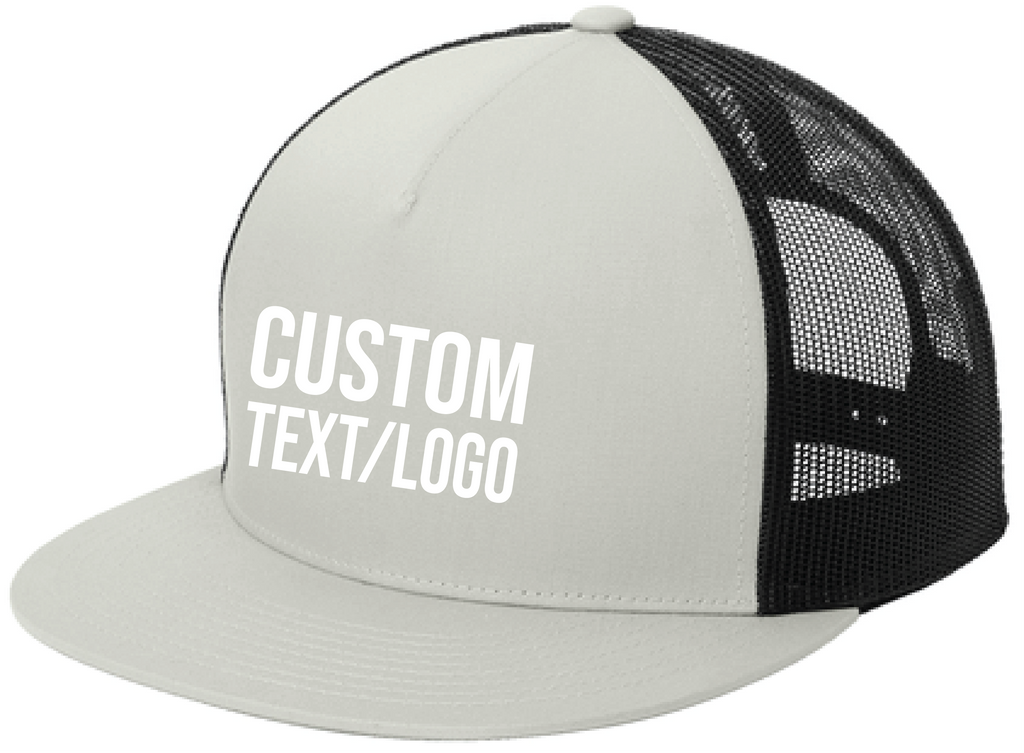 Custom Yupoong Classics 5-Panel Flatbill Trucker Hat