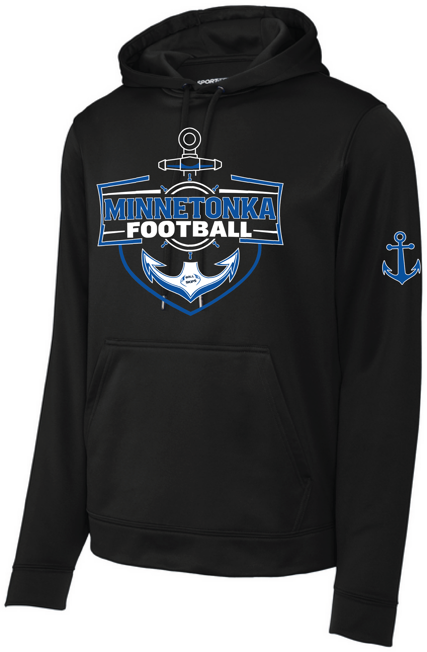 Football Men's Sport-Wick® Mid-Weight Fleece Hooded Pullover