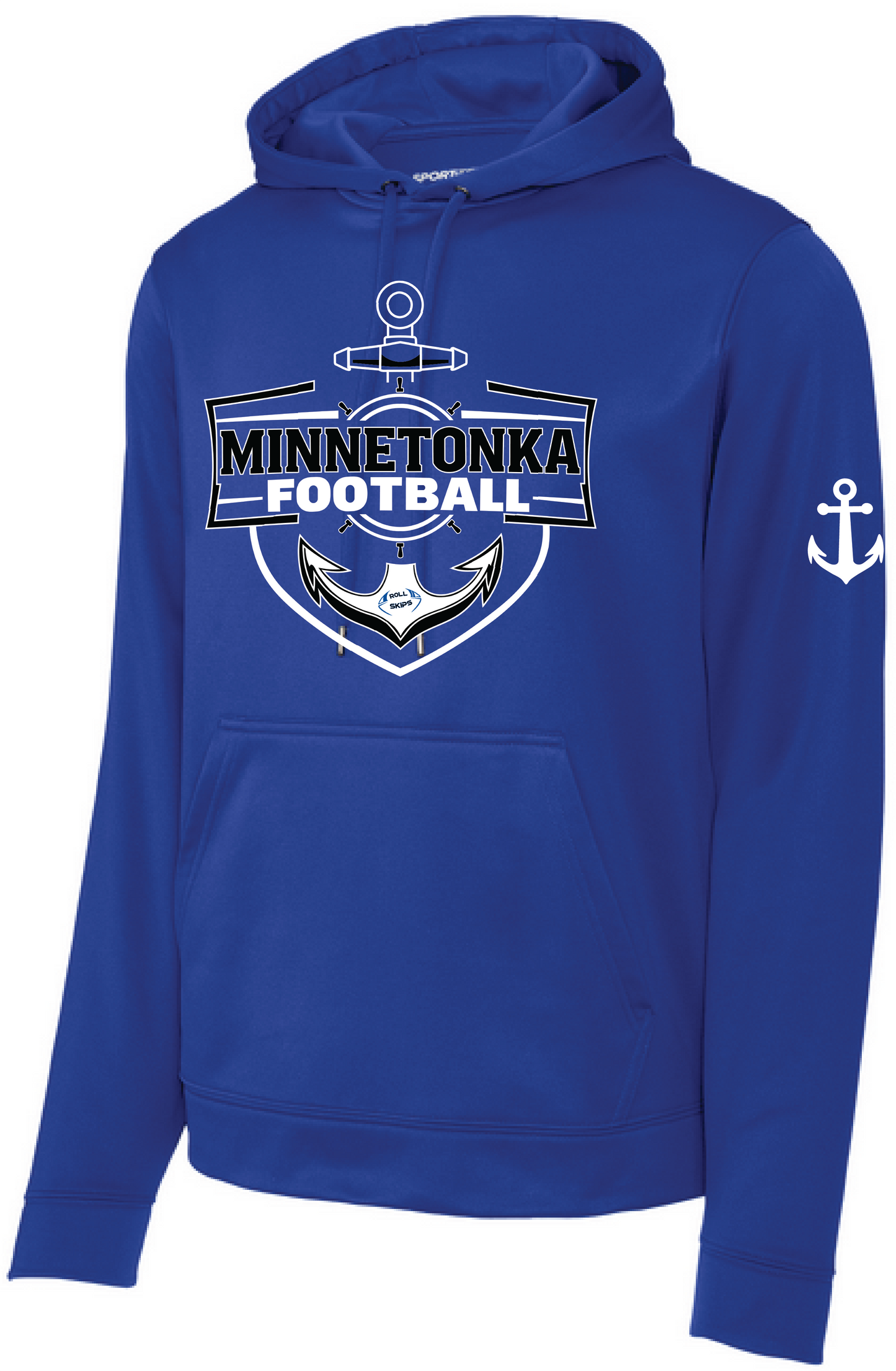 Football Men's Sport-Wick® Mid-Weight Fleece Hooded Pullover