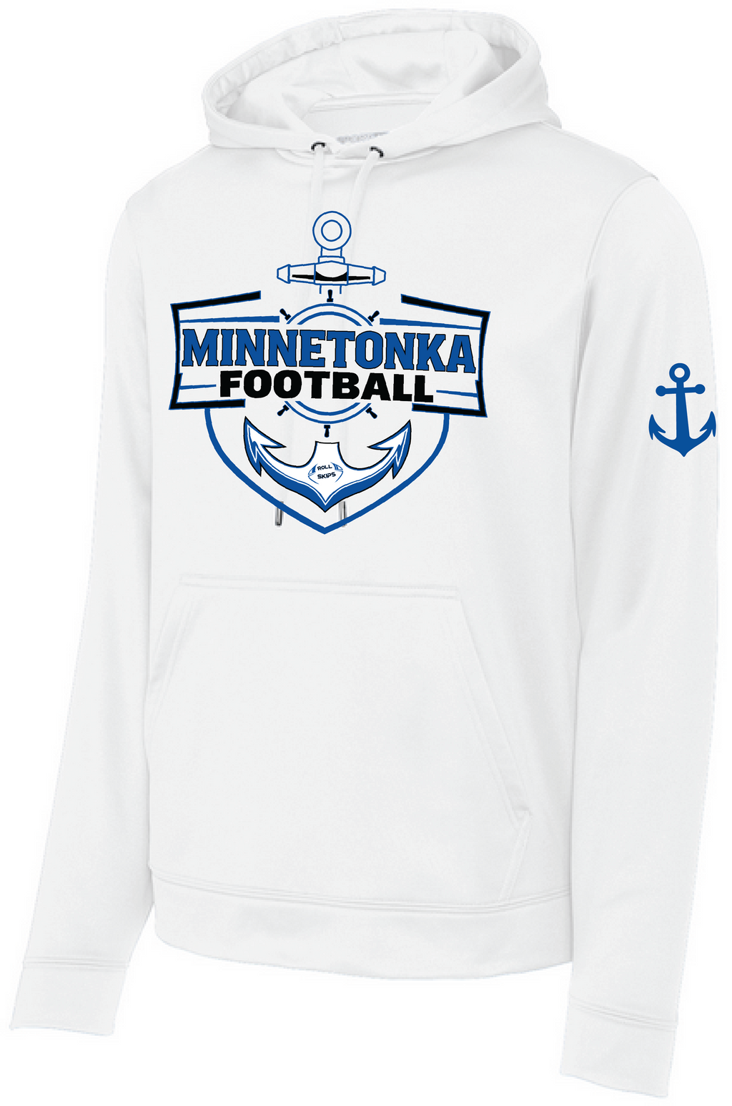 Football Men's Sport-Wick® Mid-Weight Fleece Hooded Pullover