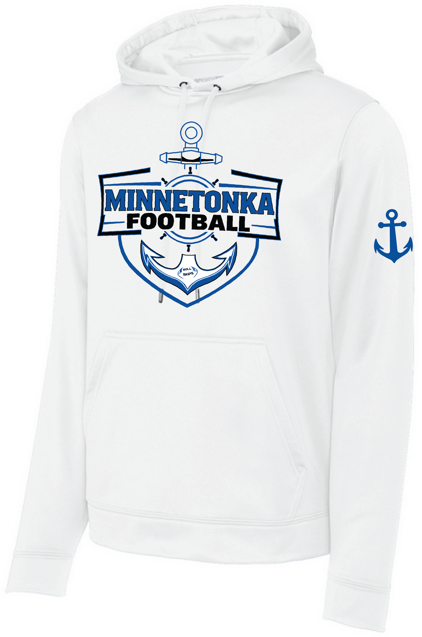 Football Men's Sport-Wick® Mid-Weight Fleece Hooded Pullover