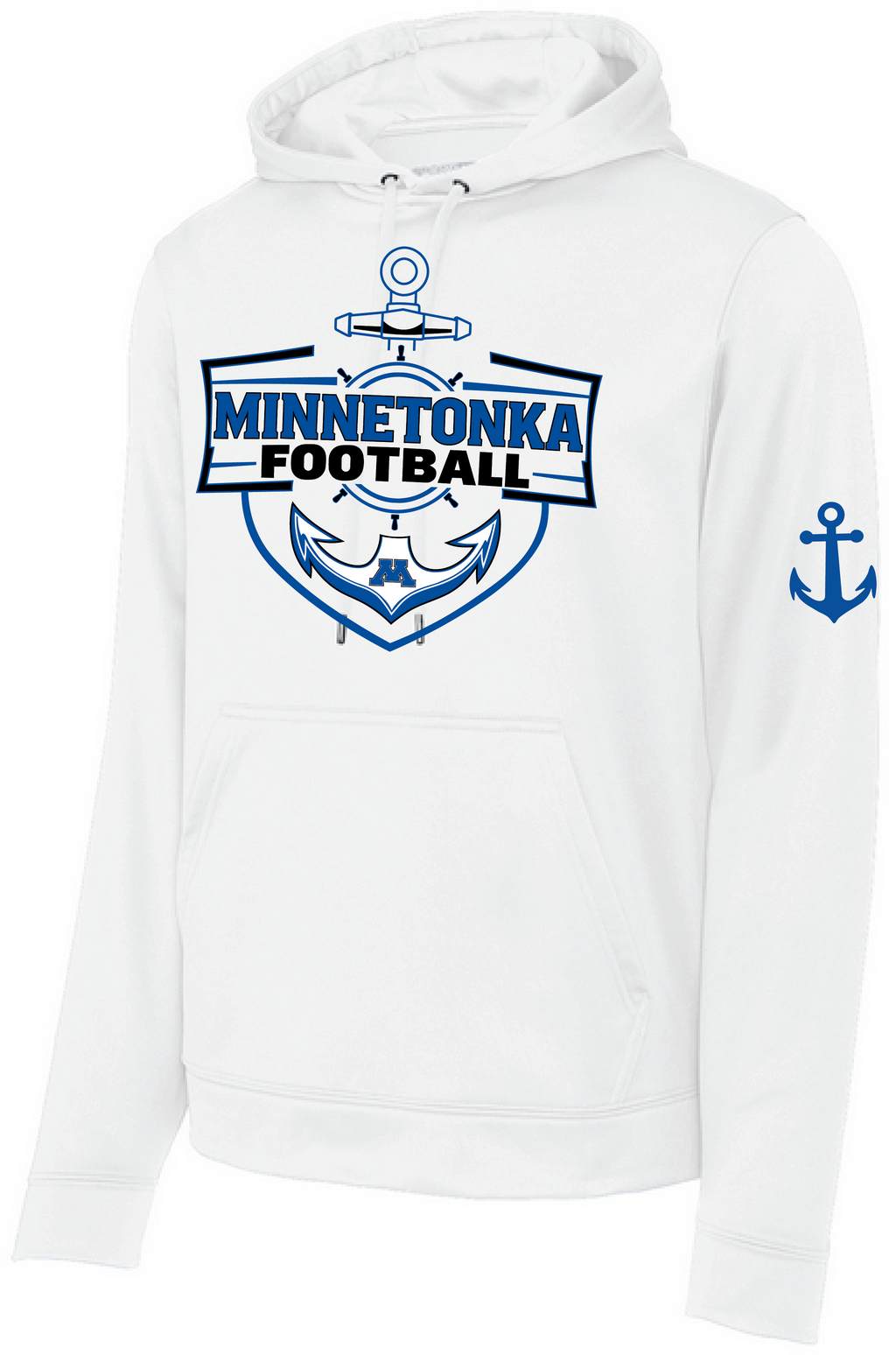 TFA Men's Sport-Wick Mid-Weight Fleece Hooded Pullover