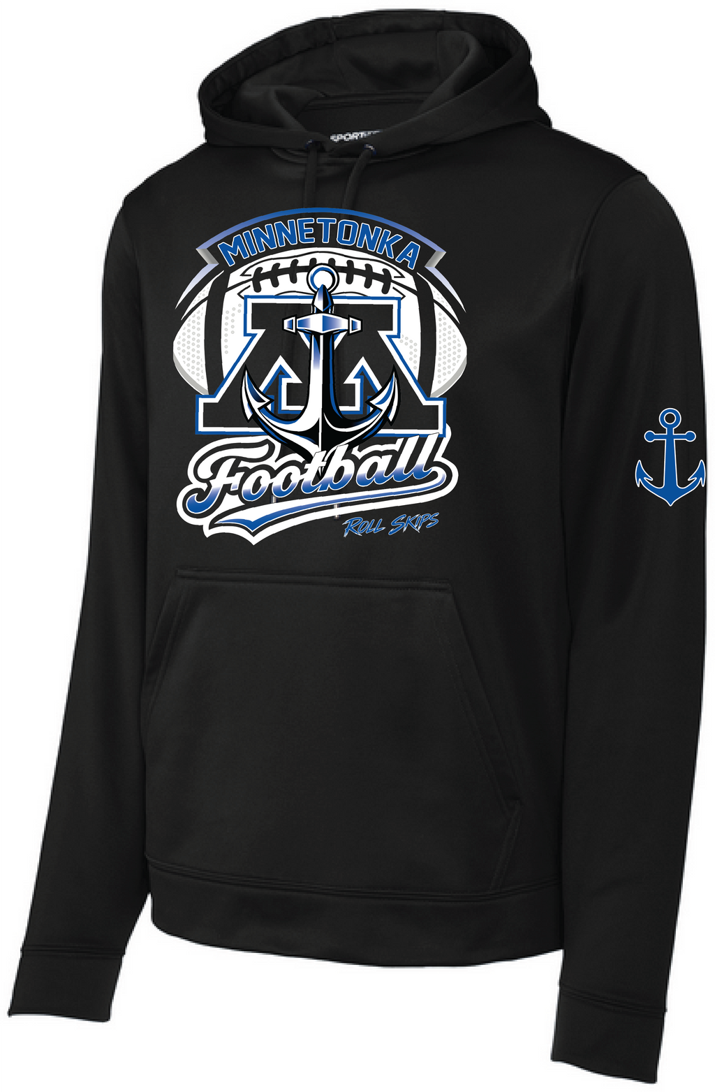 TFA Men's Sport-Wick Mid-Weight Fleece Hooded Pullover
