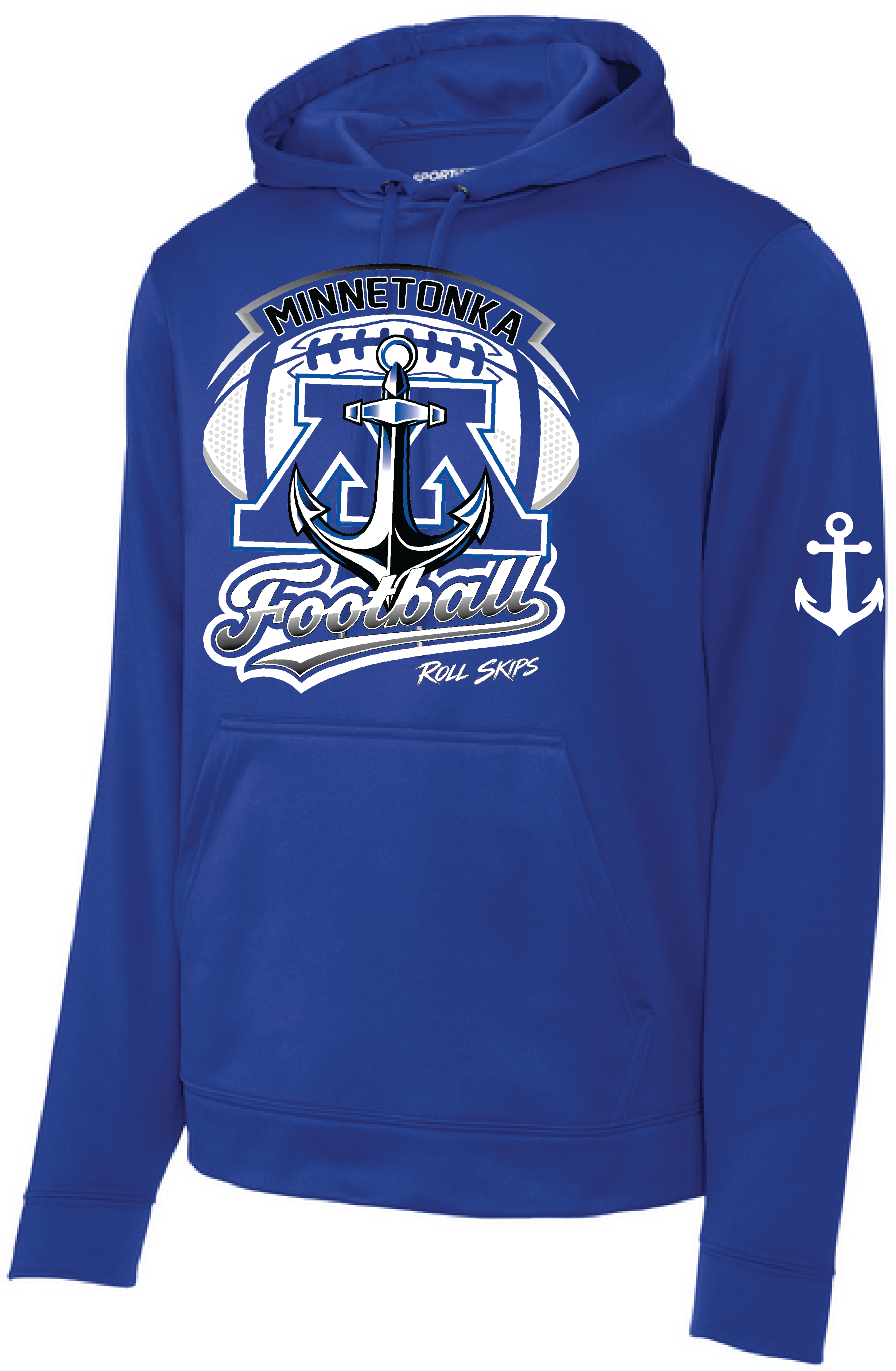 TFA Men's Sport-Wick Mid-Weight Fleece Hooded Pullover