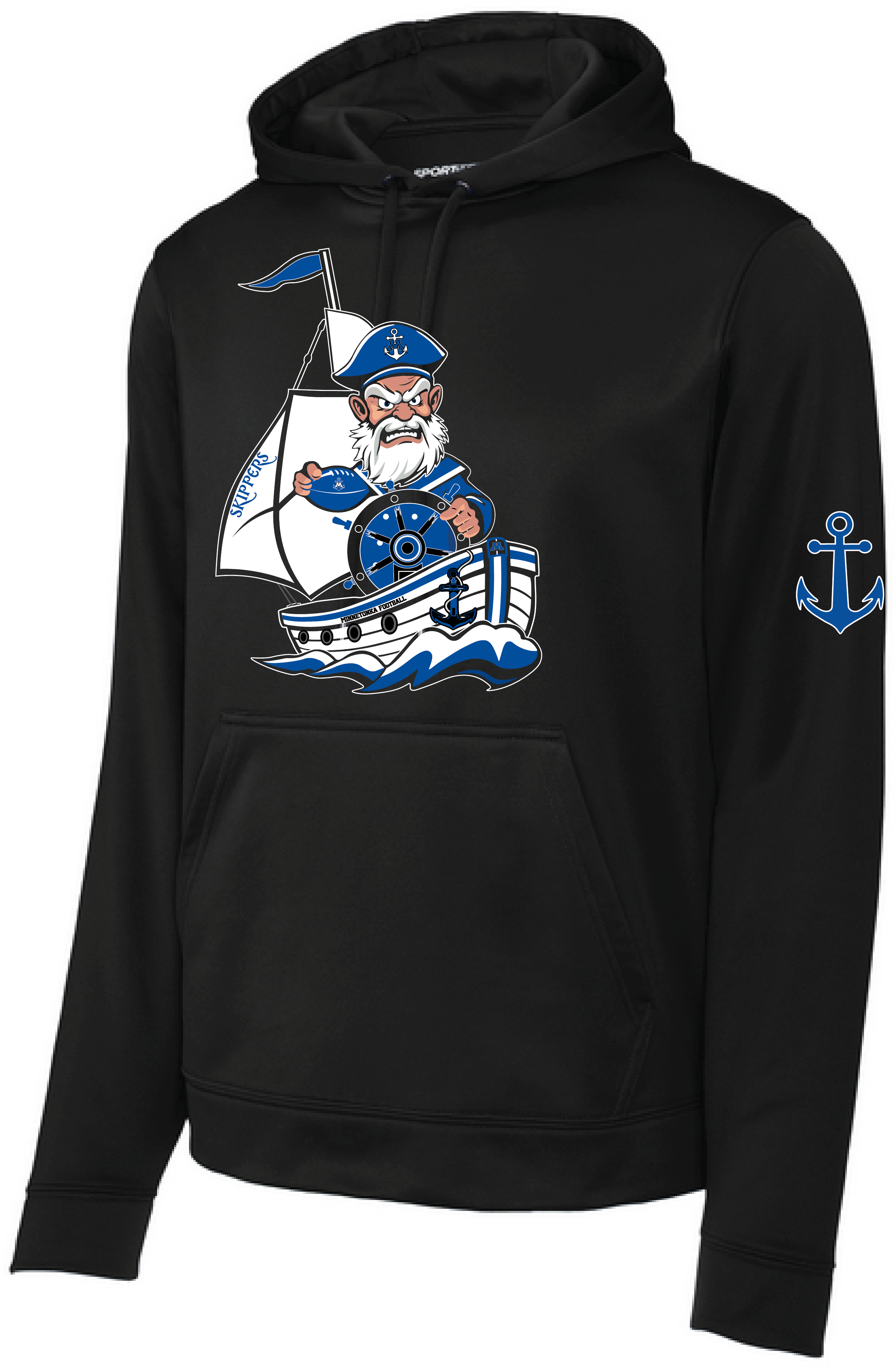 TFA Men's Sport-Wick Mid-Weight Fleece Hooded Pullover