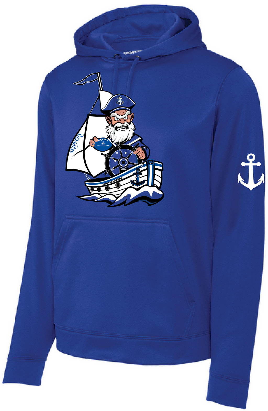 TFA Men's Sport-Wick Mid-Weight Fleece Hooded Pullover