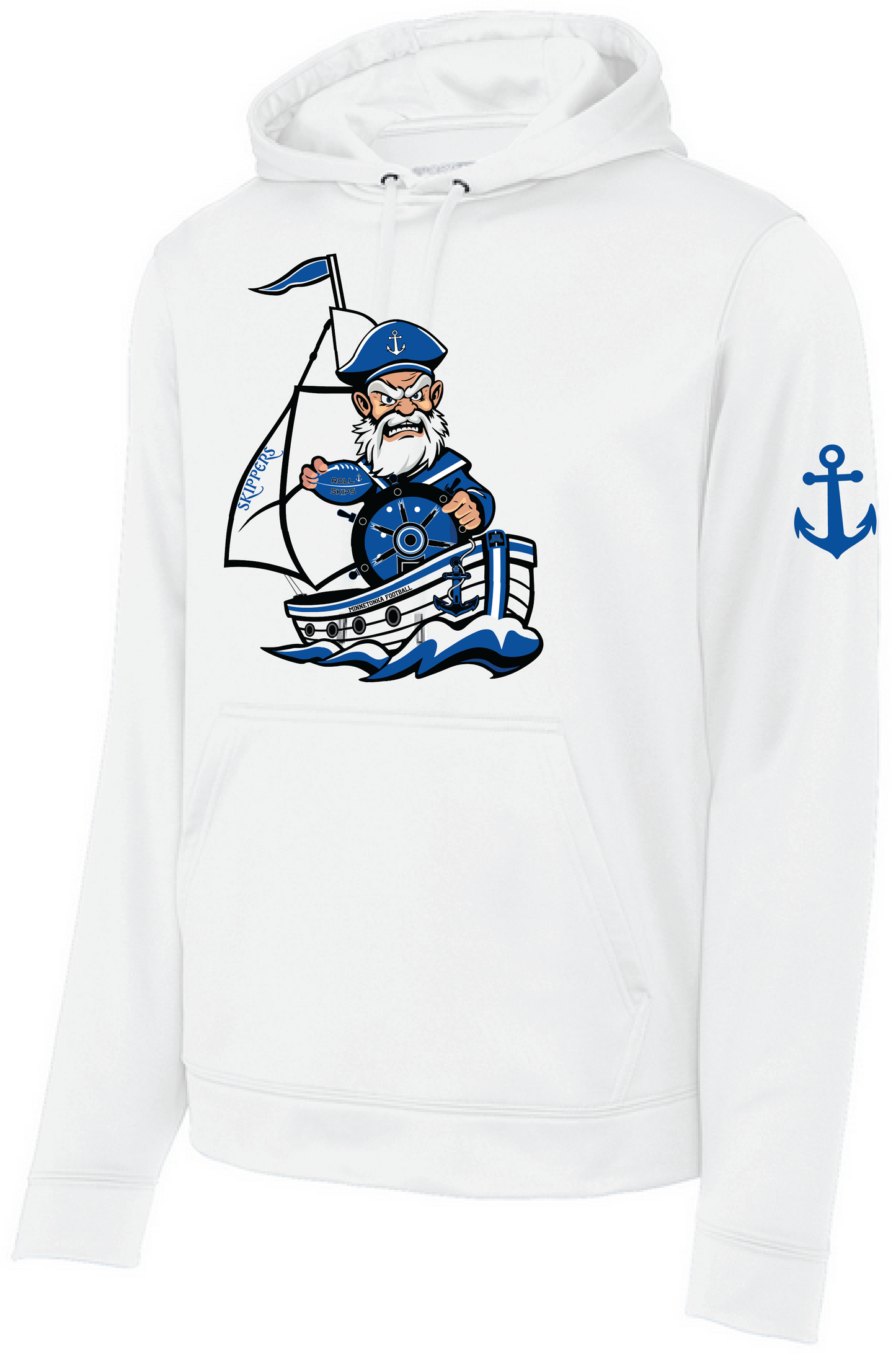 Football Men's Sport-Wick® Mid-Weight Fleece Hooded Pullover