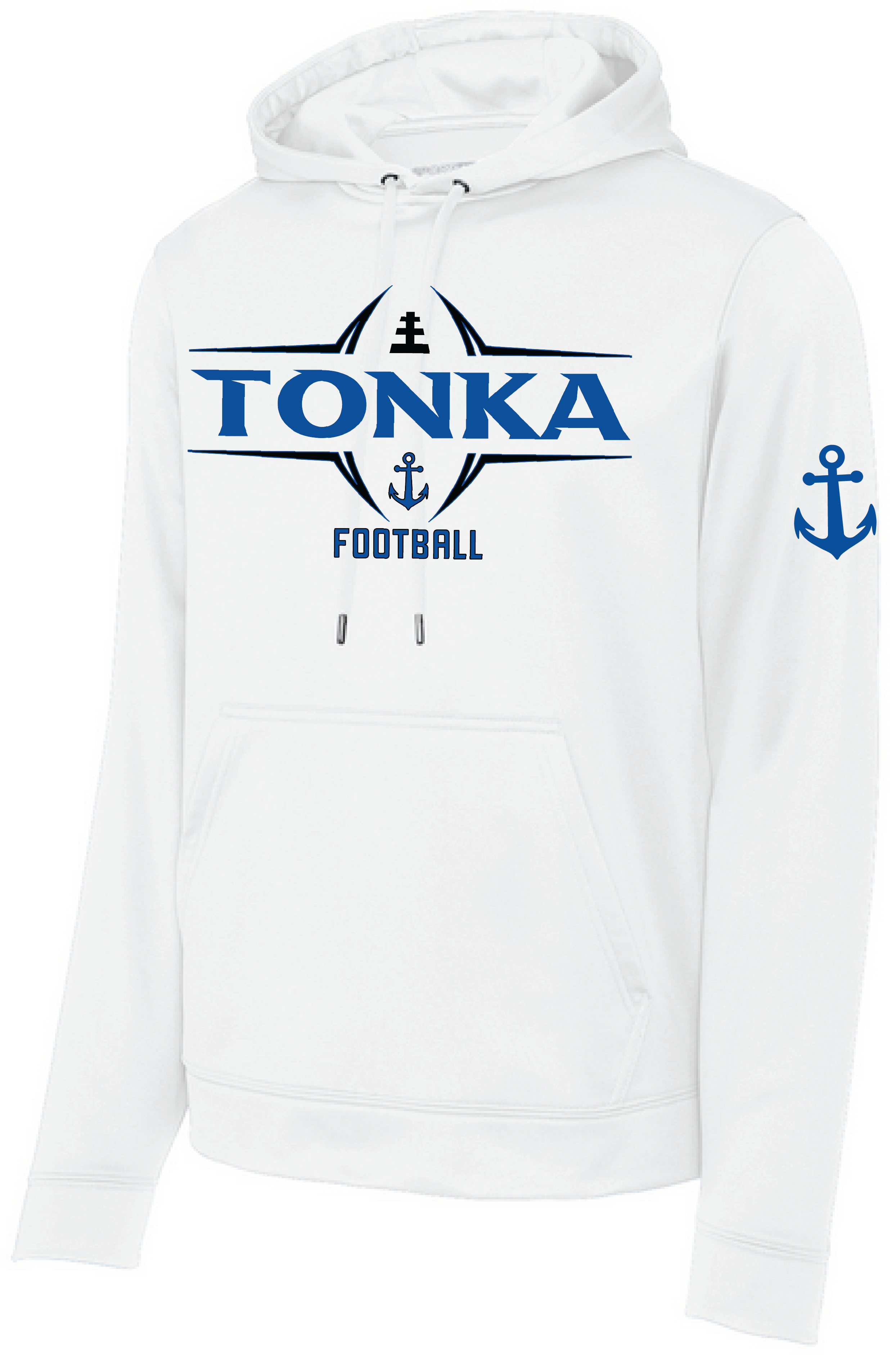 Football Men's Sport-Wick® Mid-Weight Fleece Hooded Pullover