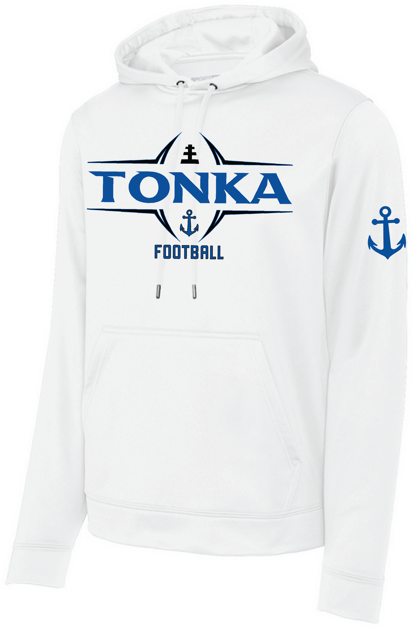 Football Men's Sport-Wick® Mid-Weight Fleece Hooded Pullover