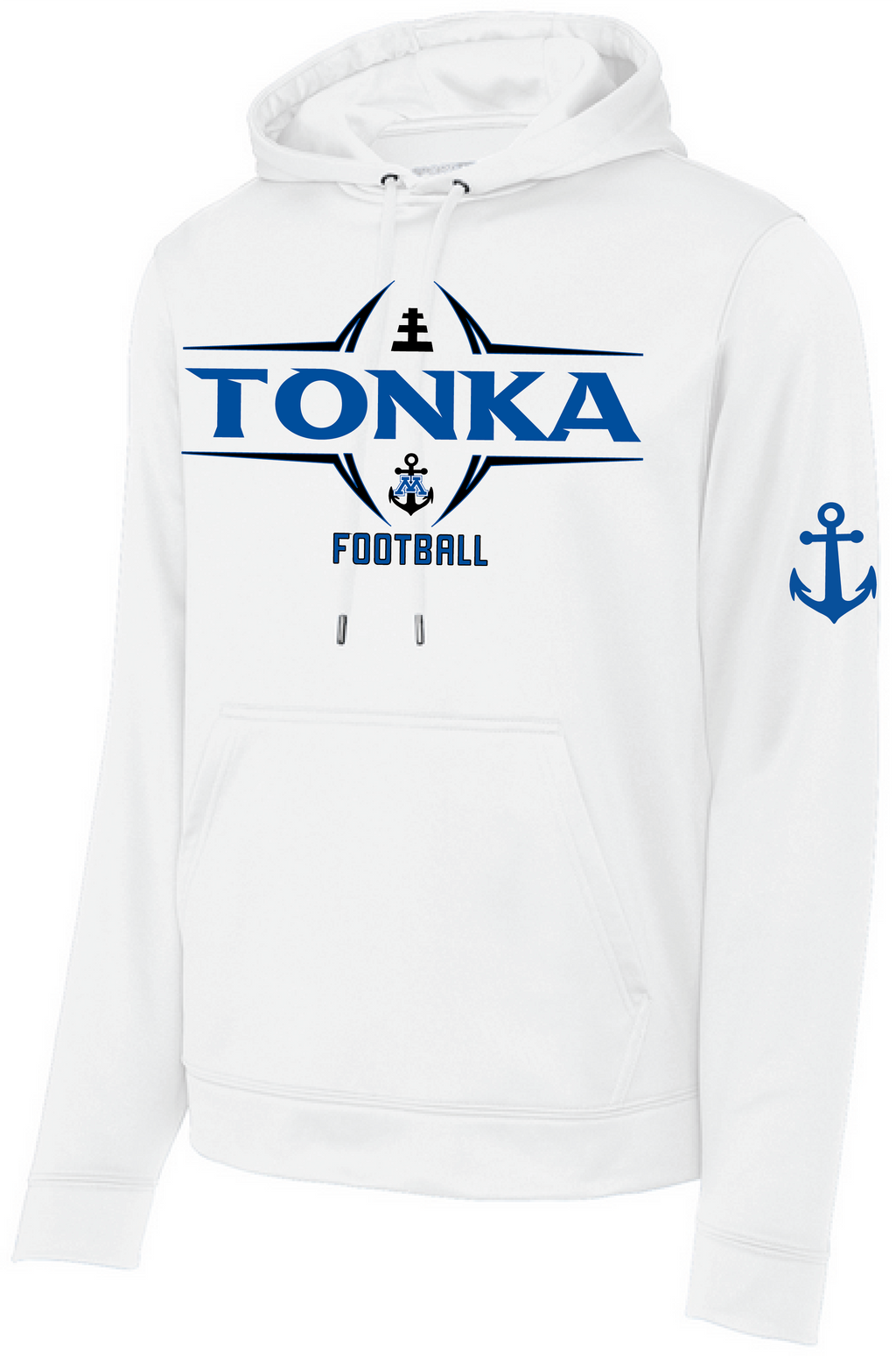 TFA Men's Sport-Wick Mid-Weight Fleece Hooded Pullover