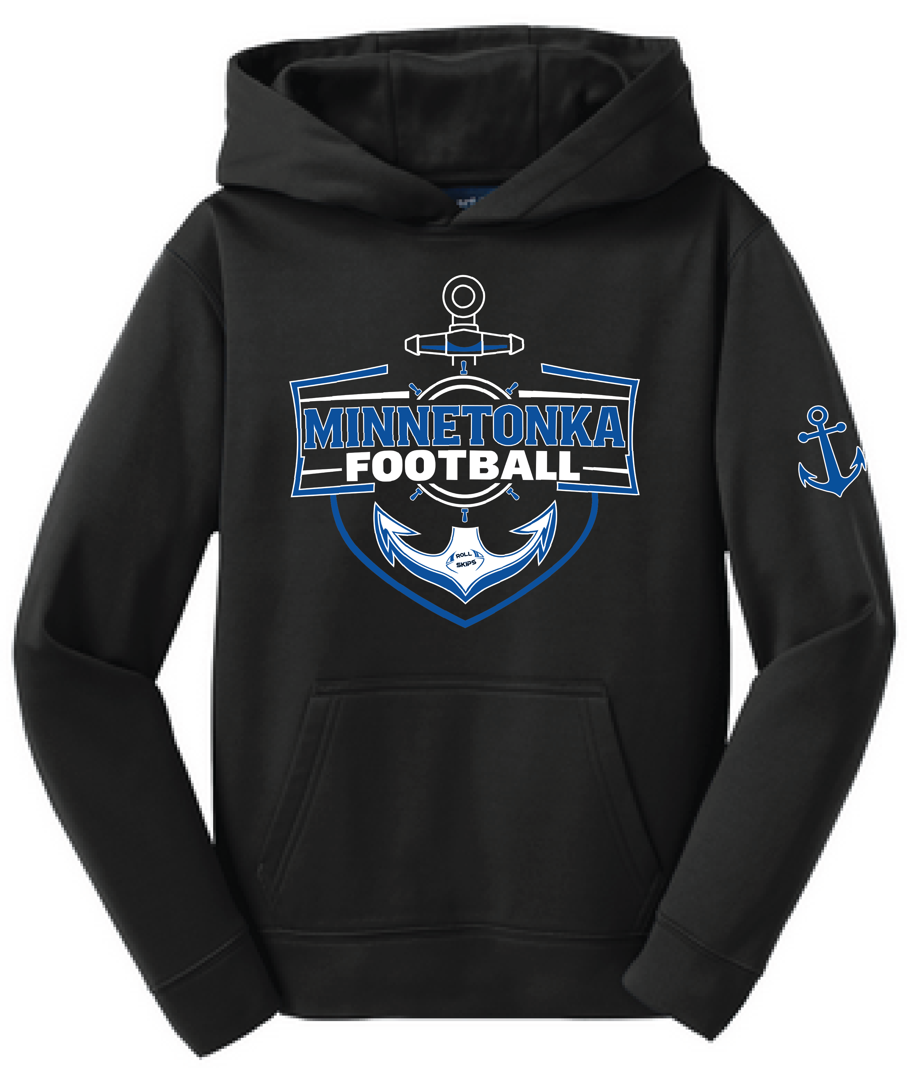 Football Youth Sport-Wick Fleece Hoodie