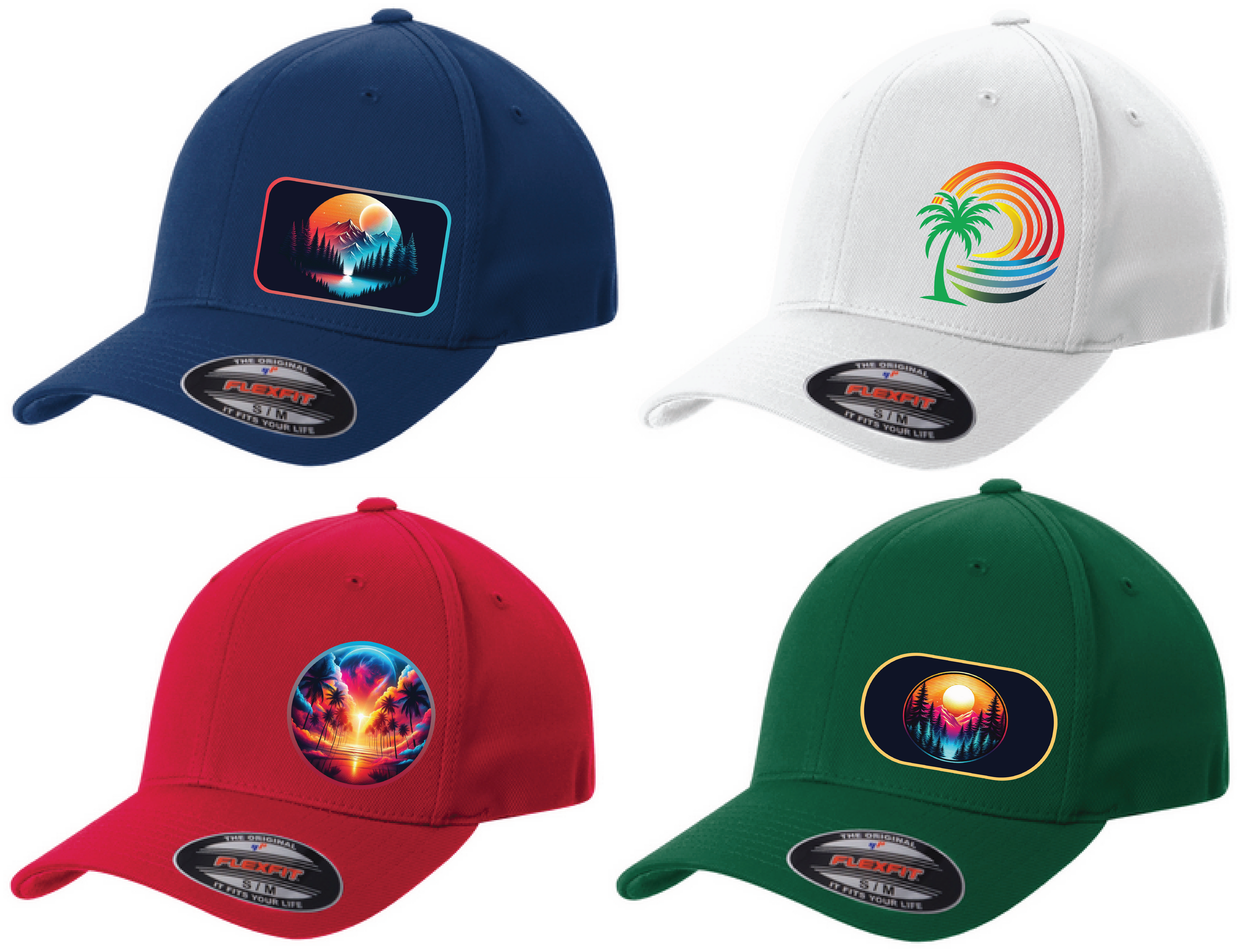 Scenic Yupoong Flexfit Fitted Hat