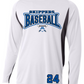 Baseball Men's Color Stripe Performance Long Sleeve Tee