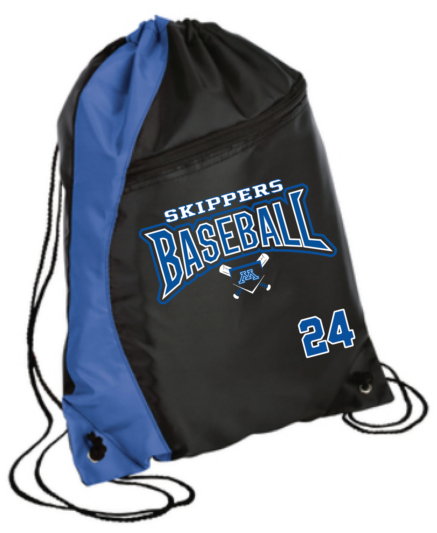 Baseball Colorblock Drawstring Bag