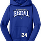 Baseball Youth Mid-Weight Performance Hoodie